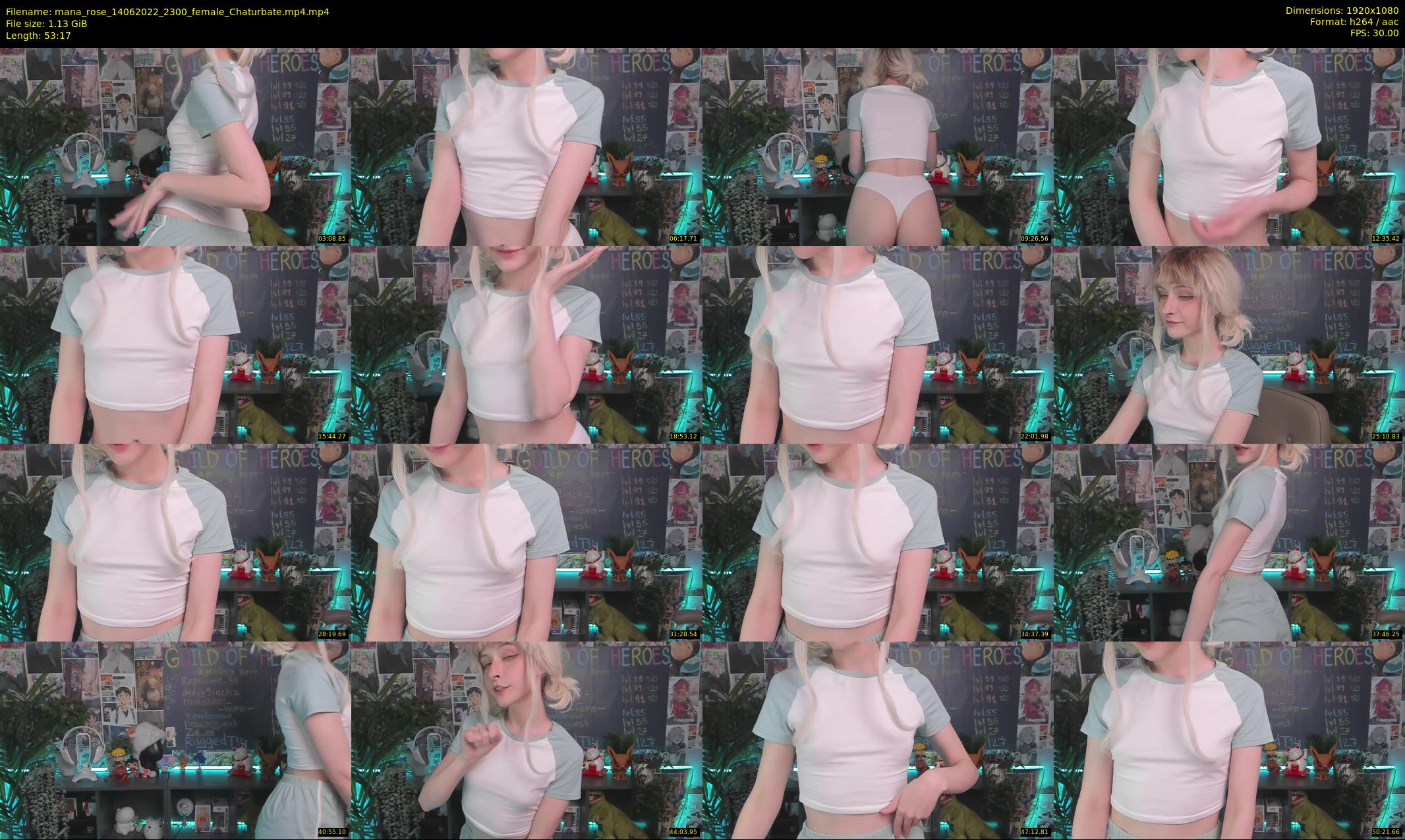 mana_rose — 54 minute Chaturbate female cam show recording, 1080p, Jun 14, 2022
