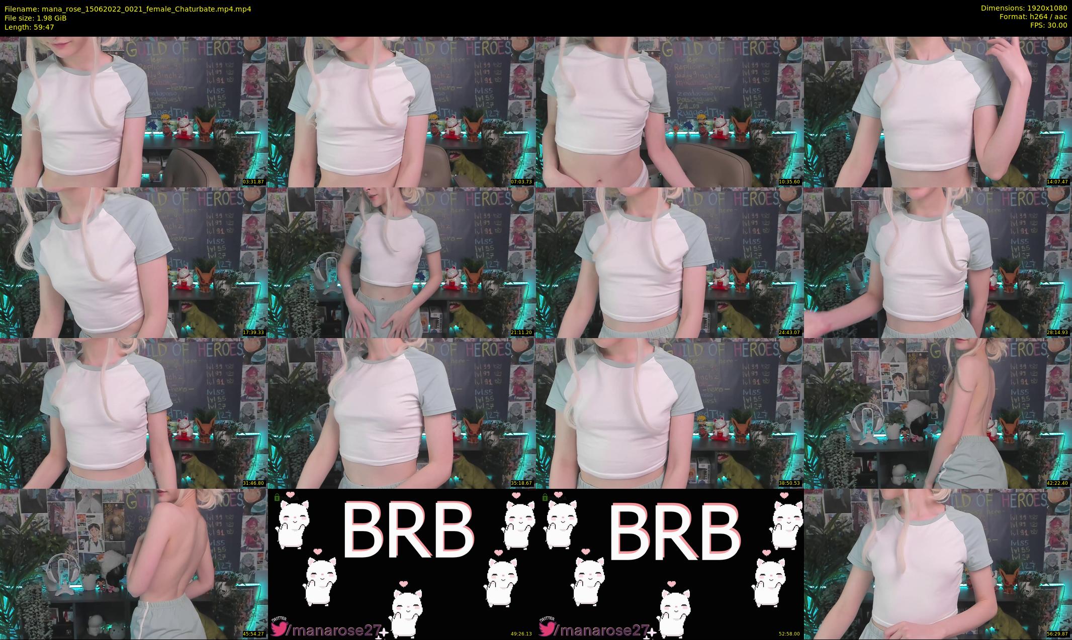 mana_rose — 60 minute Chaturbate female cam show recording, 1080p, Jun 15, 2022