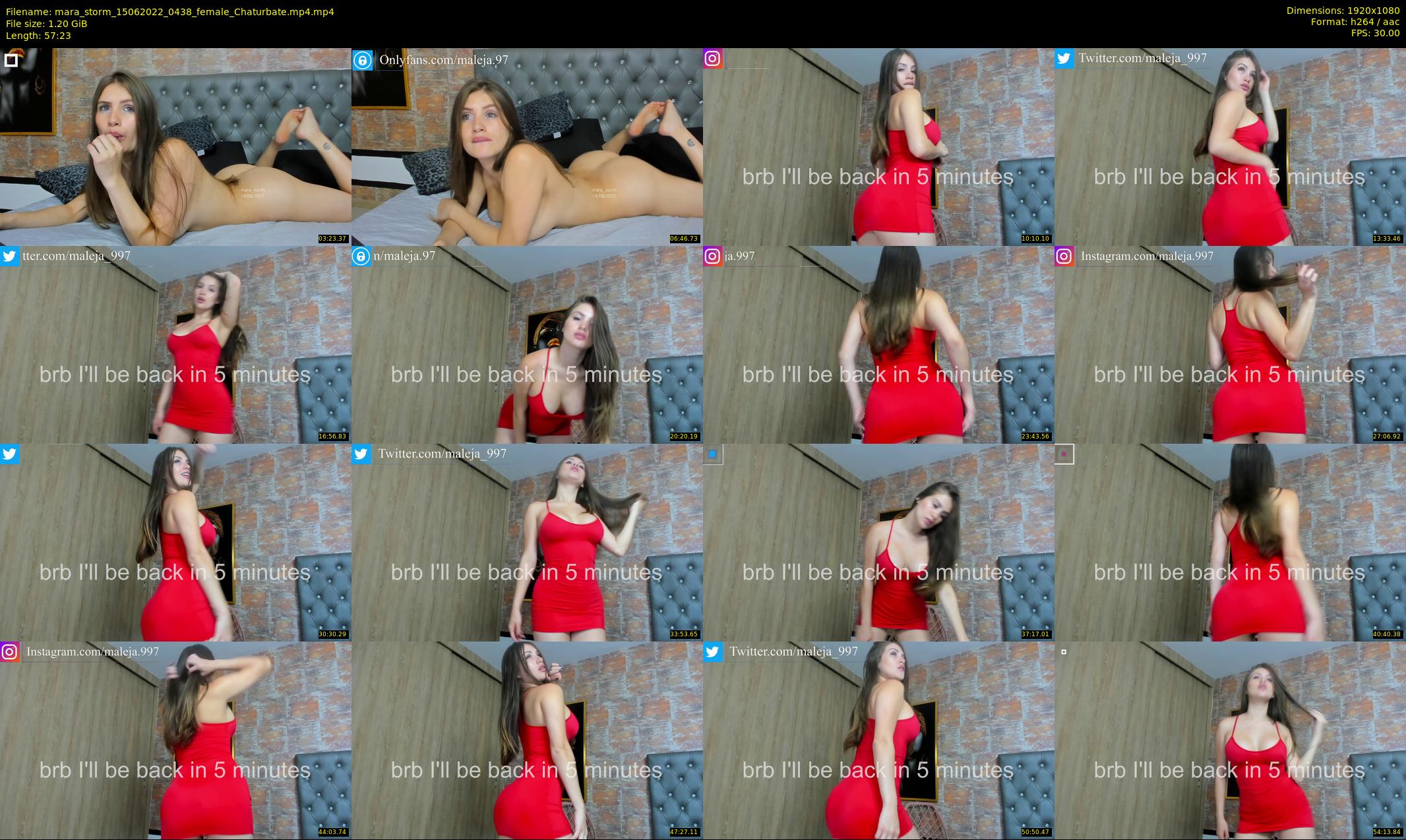 mara_storm — 58 minute Chaturbate female cam show recording, 1080p, Jun 15, 2022