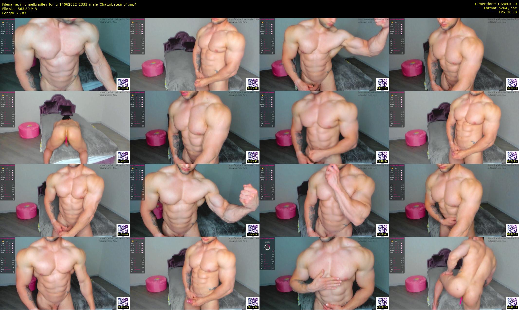 michaelbradley_for_u — 27 minute Chaturbate male cam show recording, 1080p, Jun 14, 2022