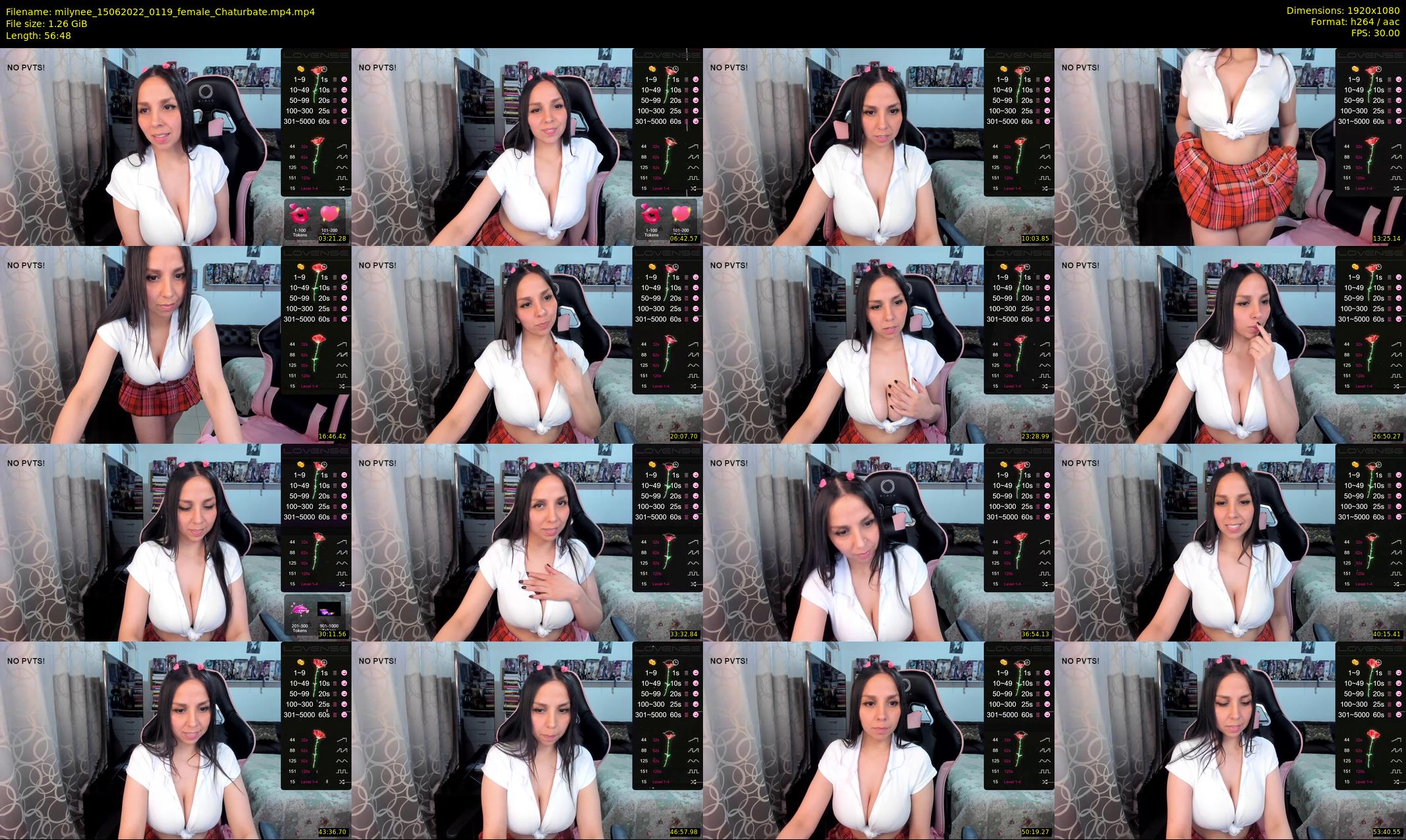 milynee — 57 minute Chaturbate female cam show recording, 1080p, Jun 15, 2022