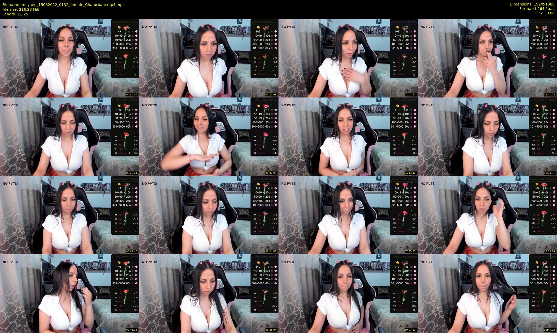 milynee — 12 minute Chaturbate female cam show recording, 1080p, Jun 15, 2022