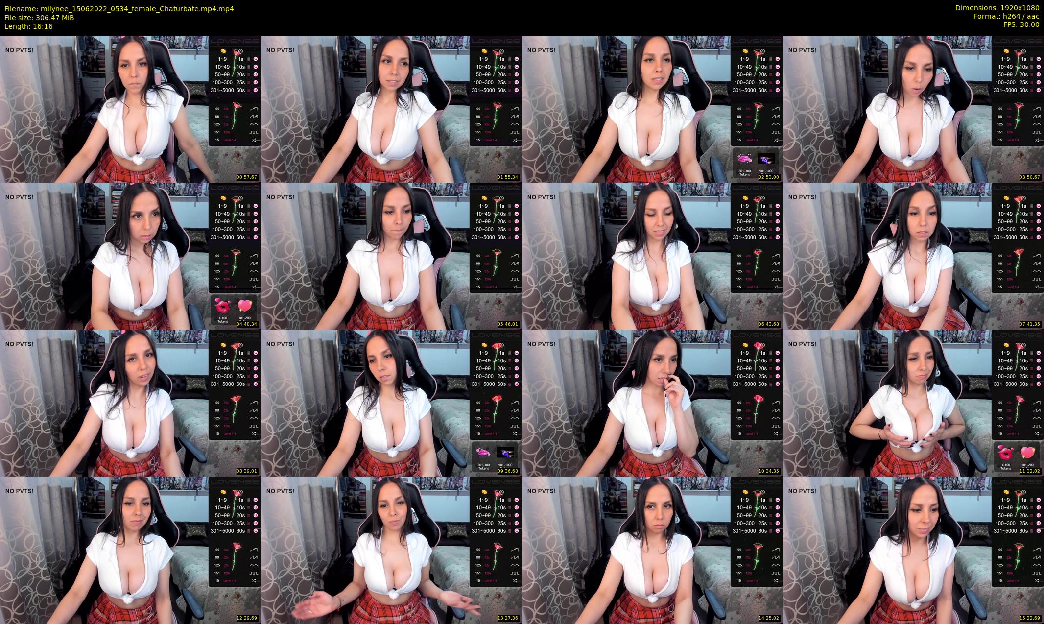 milynee — 17 minute Chaturbate female cam show recording, 1080p, Jun 15, 2022