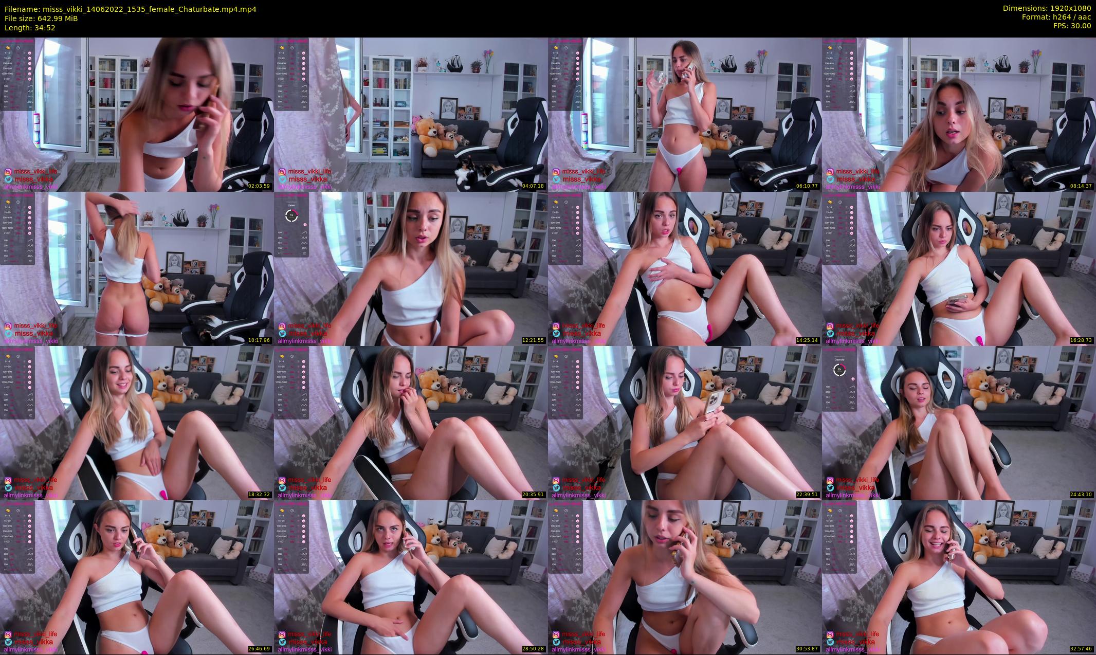 misss_vikki — 35 minute Chaturbate female cam show recording, 1080p, Jun 14, 2022