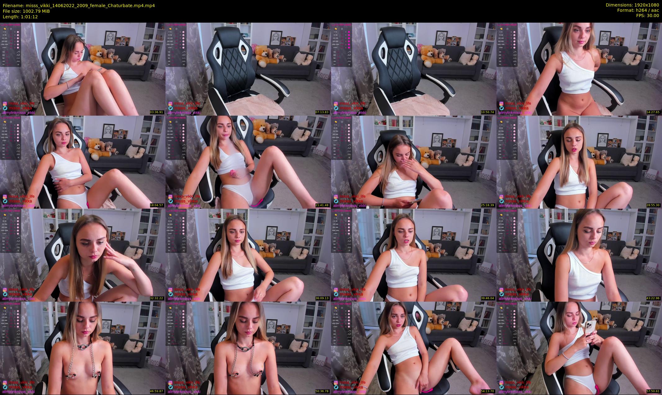 misss_vikki — 62 minute Chaturbate female cam show recording, 1080p, Jun 14, 2022