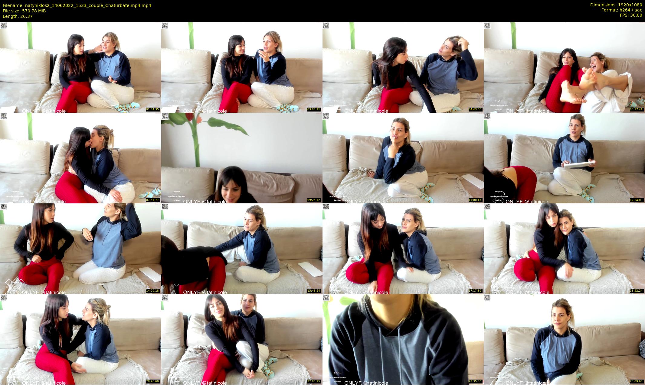 natyniklos2 — 27 minute Chaturbate couple cam show recording, 1080p, Jun 14, 2022