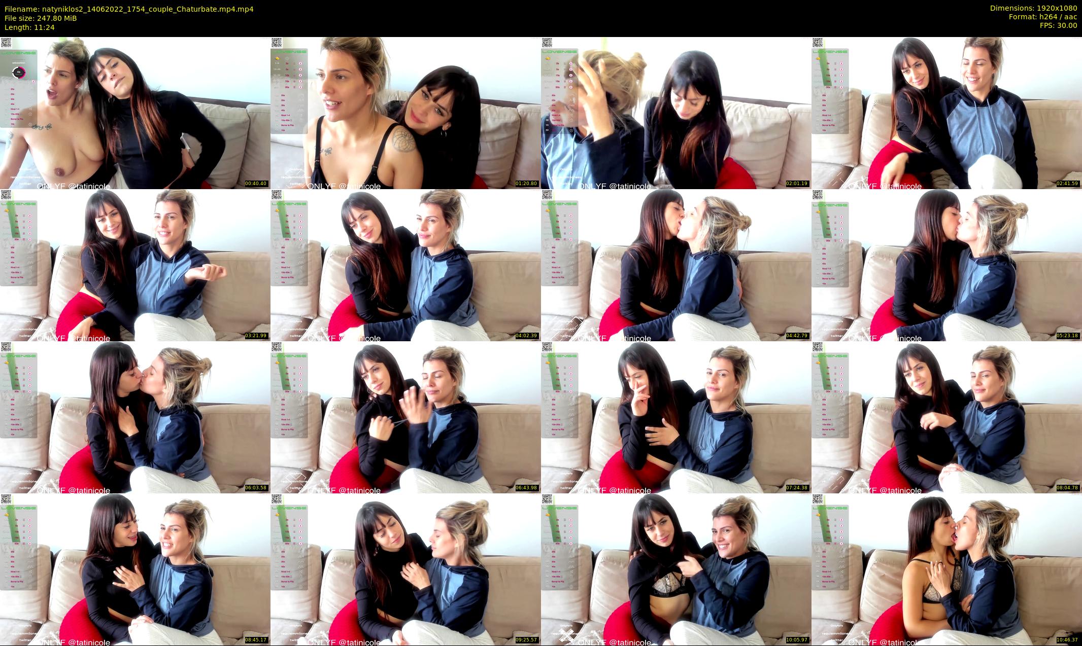natyniklos2 — 12 minute Chaturbate couple cam show recording, 1080p, Jun 14, 2022