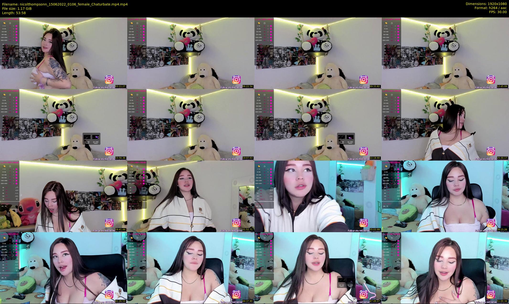 nicolthompsonn — 54 minute Chaturbate female cam show recording, 1080p, Jun 15, 2022