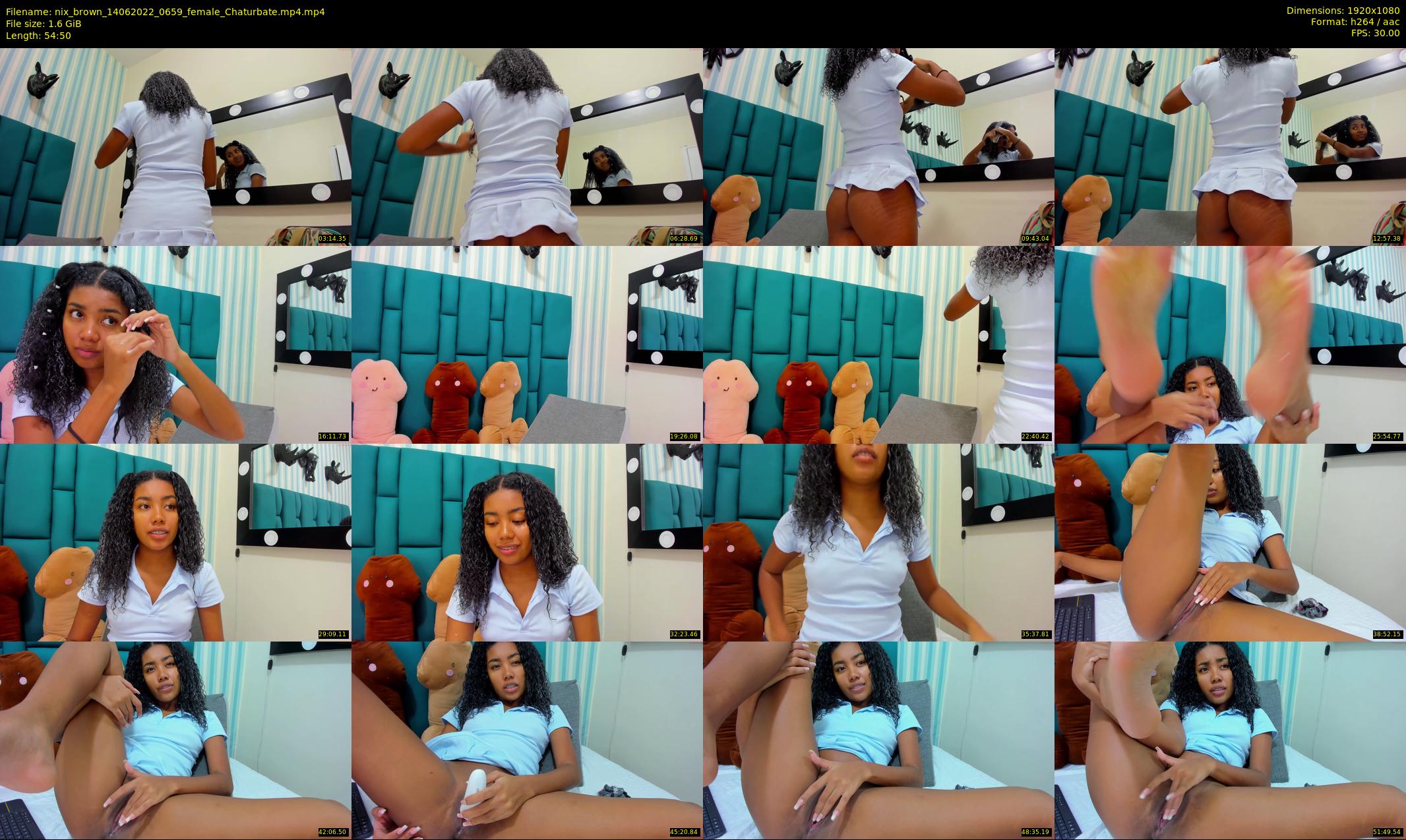 nix_brown — 55 minute Chaturbate female cam show recording, 1080p, Jun 14, 2022