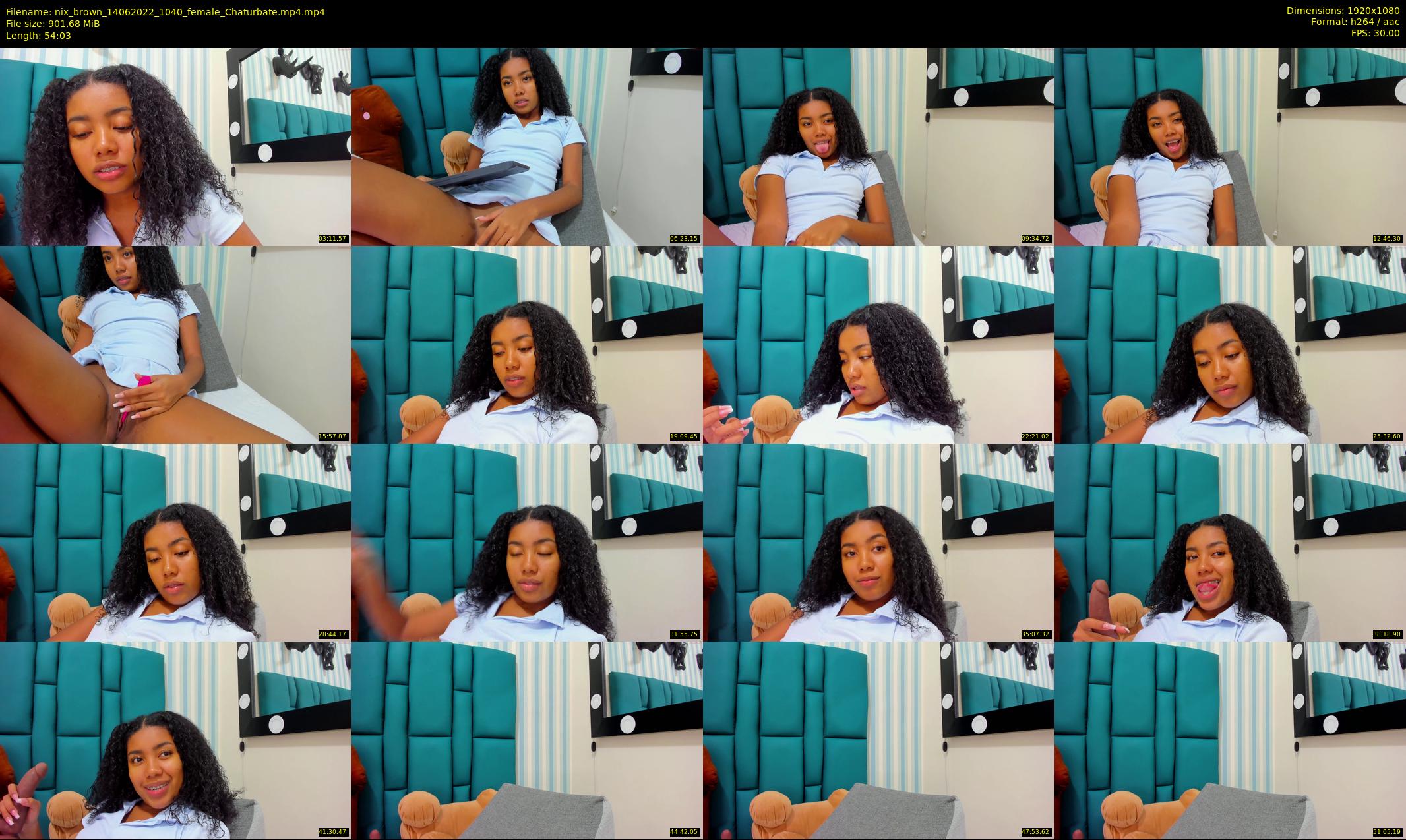nix_brown — 55 minute Chaturbate female cam show recording, 1080p, Jun 14, 2022