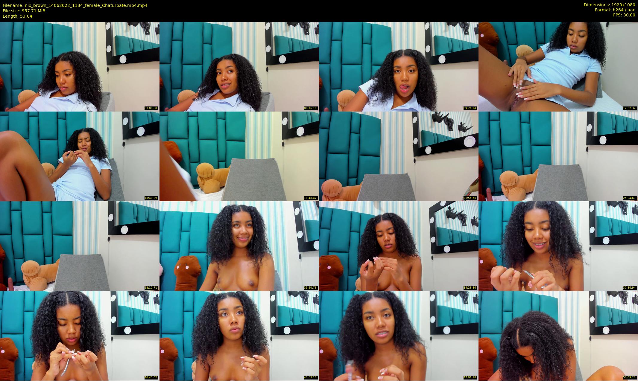 nix_brown — 54 minute Chaturbate female cam show recording, 1080p, Jun 14, 2022