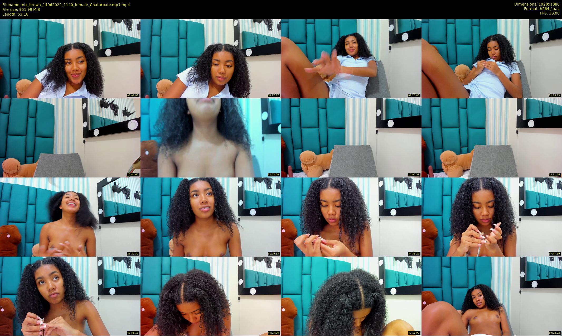 nix_brown — 54 minute Chaturbate female cam show recording, 1080p, Jun 14, 2022