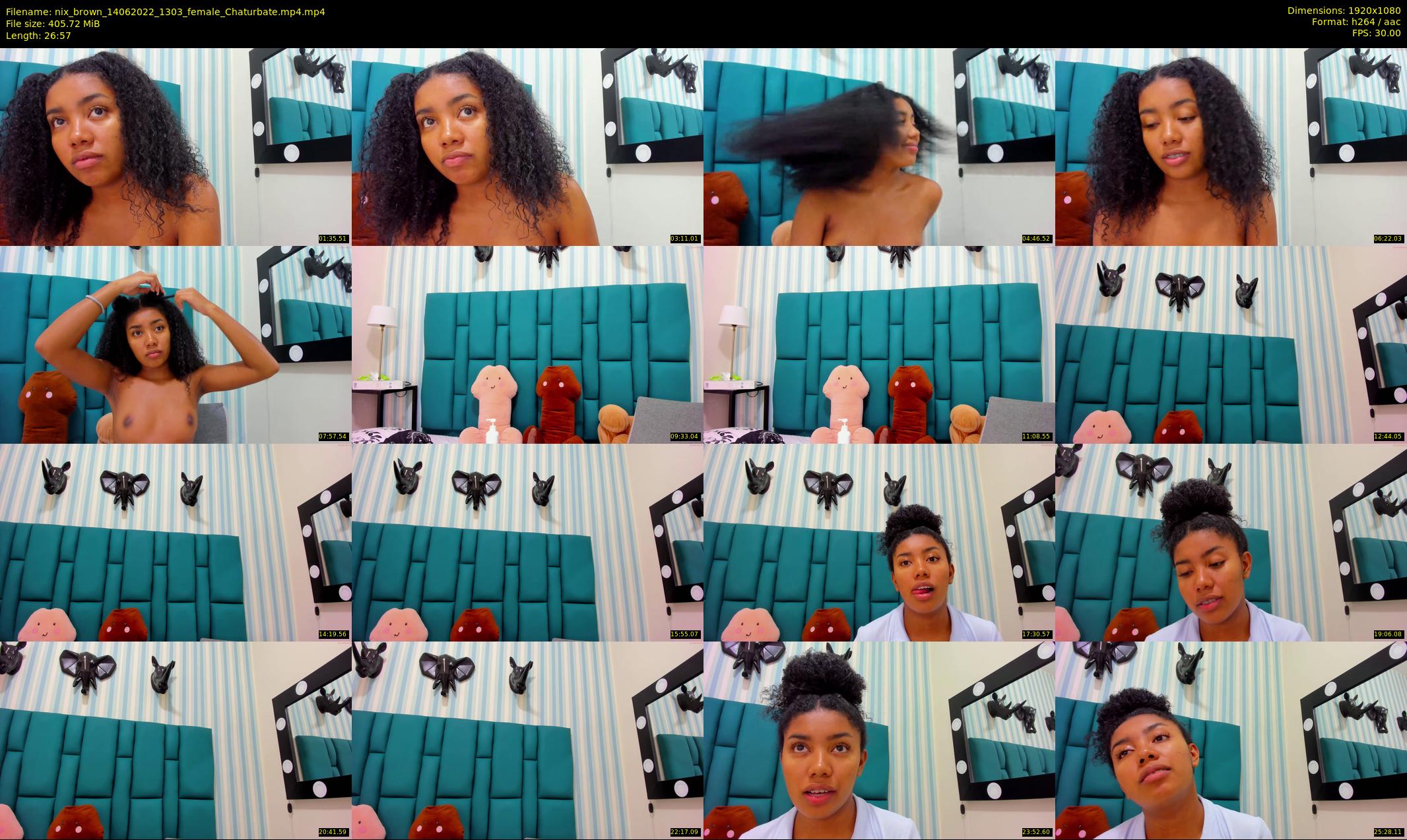 nix_brown — 27 minute Chaturbate female cam show recording, 1080p, Jun 14, 2022