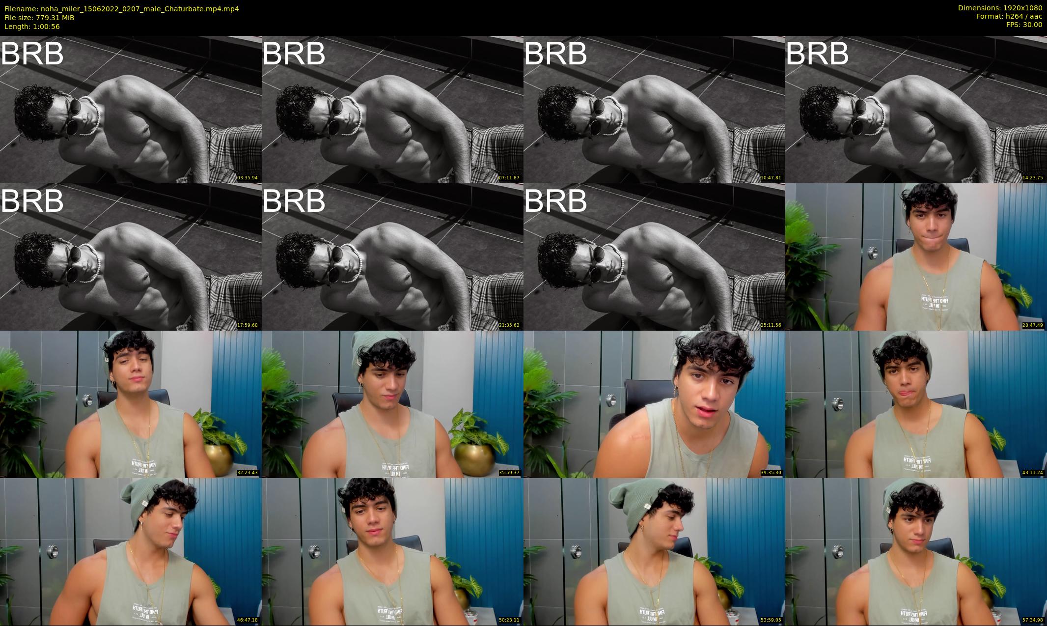 noha_miler — 61 minute Chaturbate male cam show recording, 1080p, Jun 15, 2022