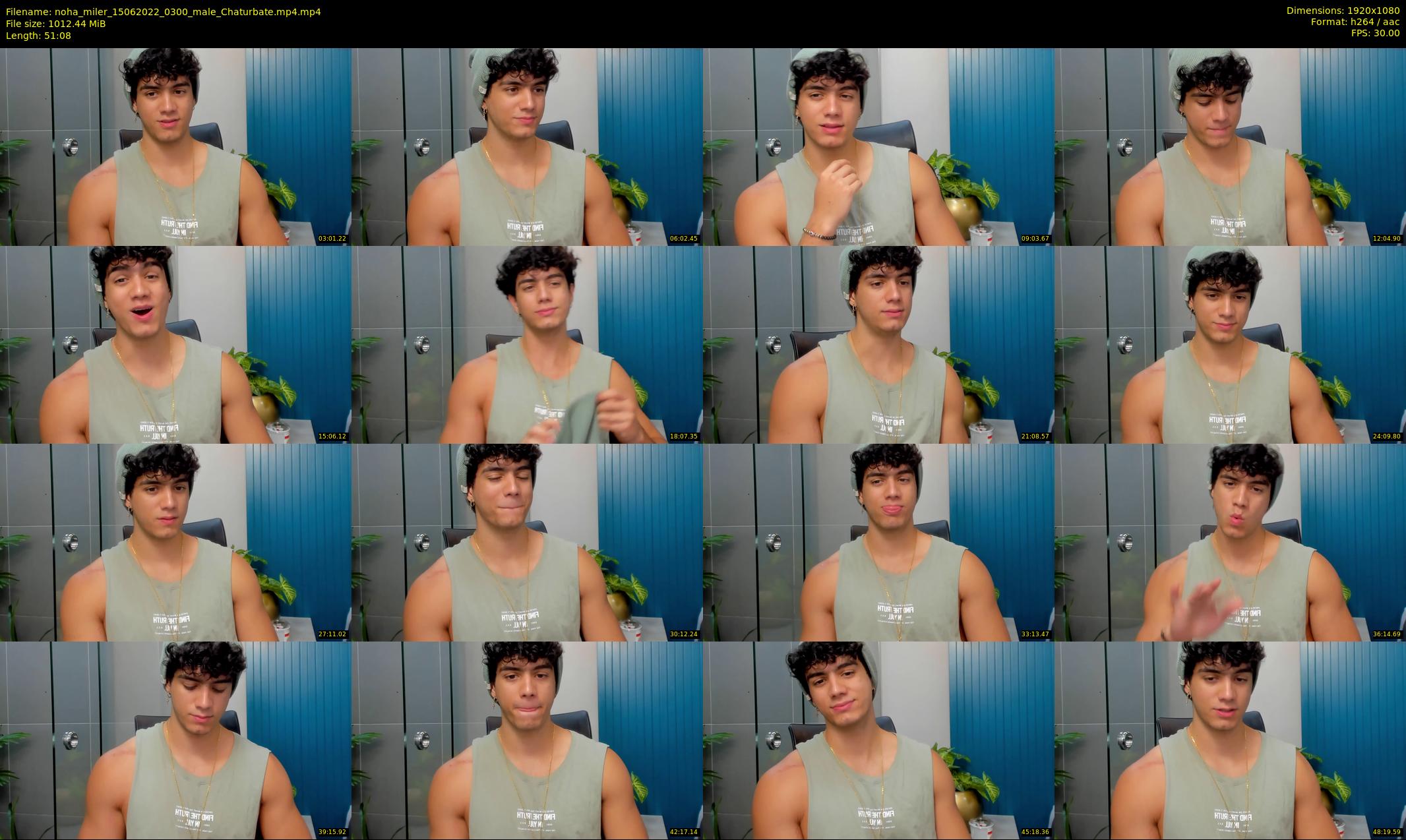 noha_miler — 52 minute Chaturbate male cam show recording, 1080p, Jun 15, 2022