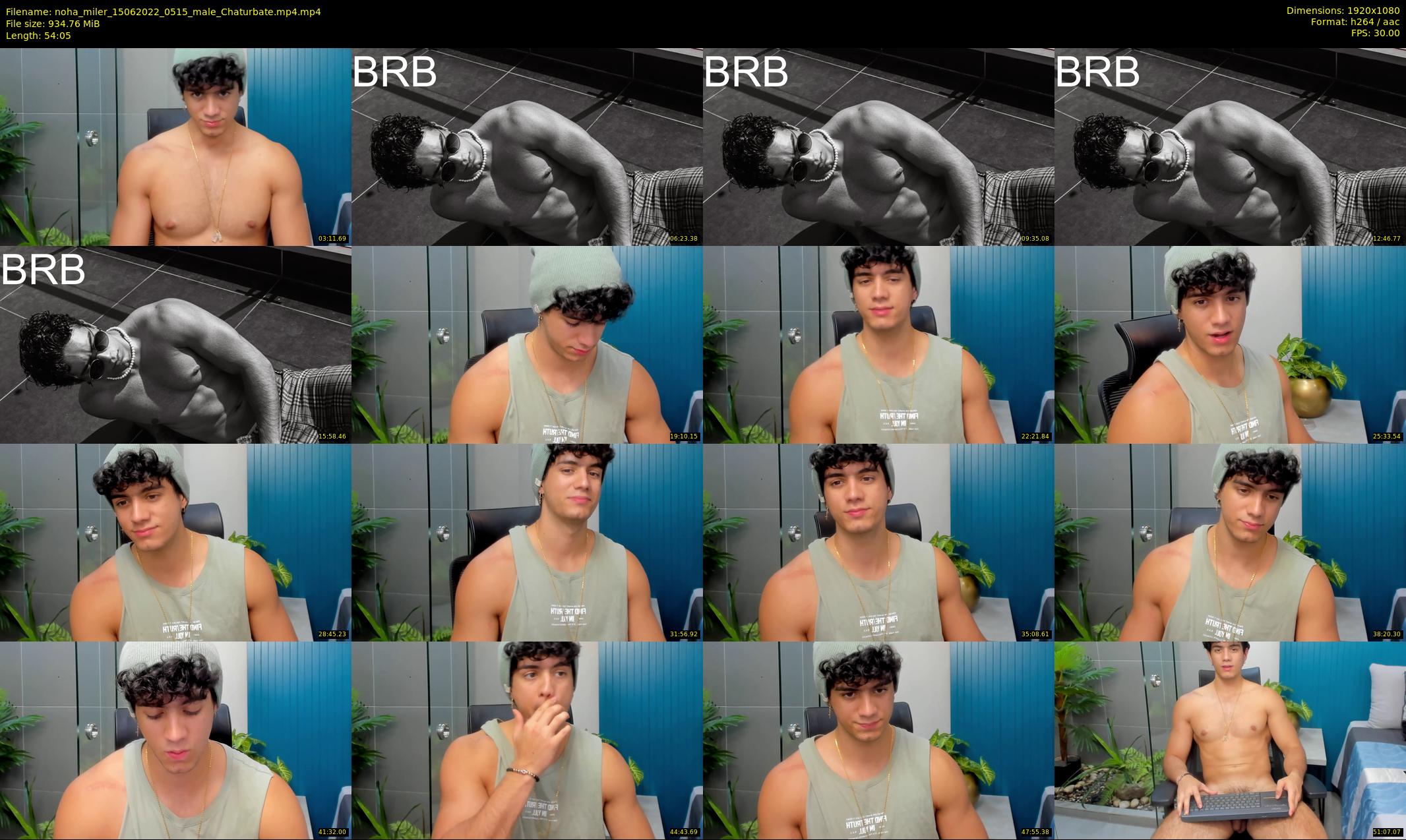 noha_miler — 55 minute Chaturbate male cam show recording, 1080p, Jun 15, 2022