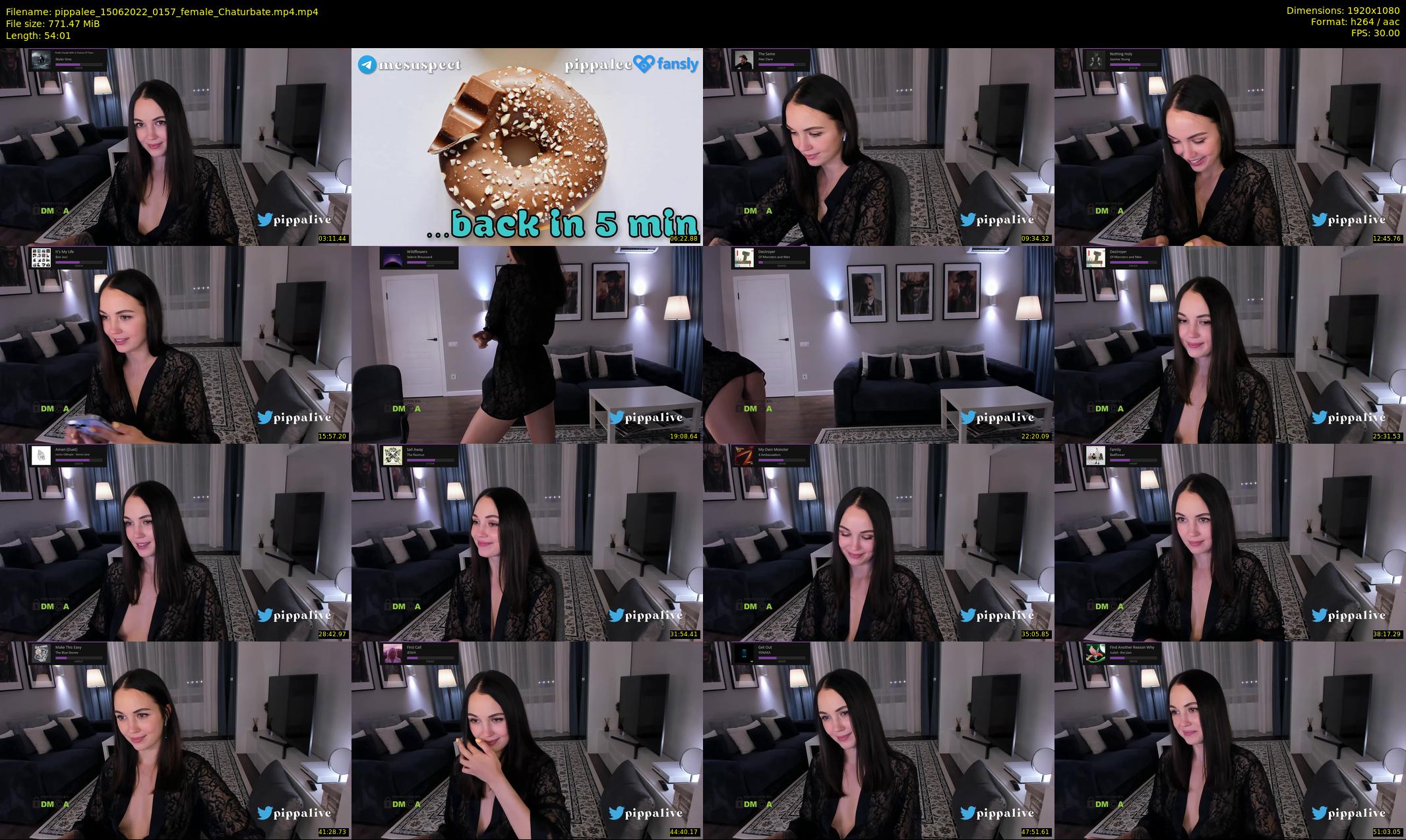 pippalee — 55 minute Chaturbate female cam show recording, 1080p, Jun 15, 2022