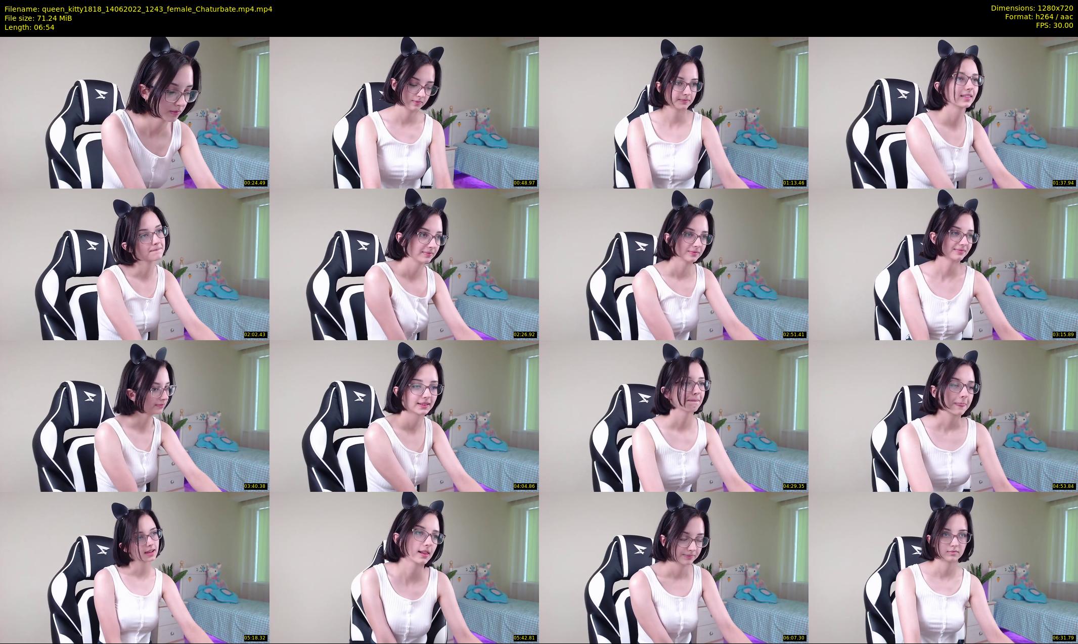 queen_kitty1818 — 7 minute Chaturbate female cam show recording, 720p, Jun 14, 2022