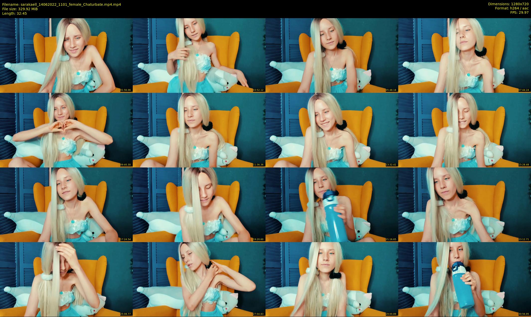 sarakaell — 33 minute Chaturbate female cam show recording, 720p, Jun 14, 2022