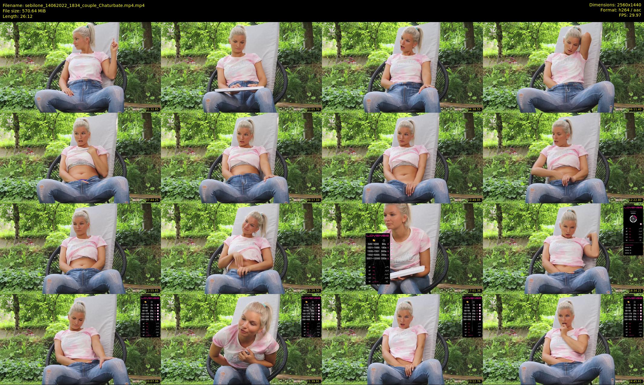 sebilone — 27 minute Chaturbate couple cam show recording, 1080p, Jun 14, 2022