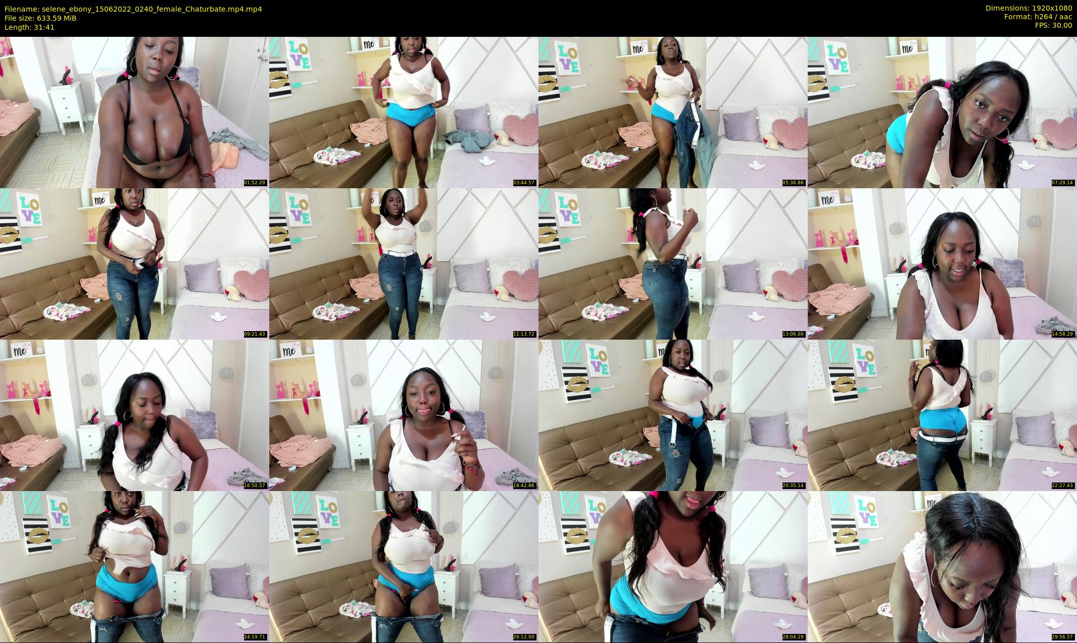 selene_ebony — 32 minute Chaturbate female cam show recording, 1080p, Jun 15, 2022