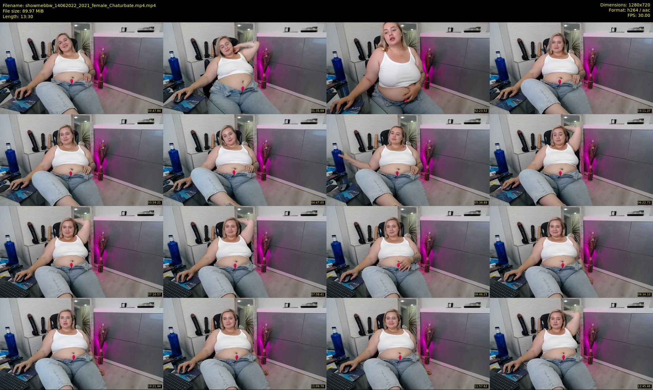 showmebbw — 14 minute Chaturbate female cam show recording, 720p, Jun 14, 2022