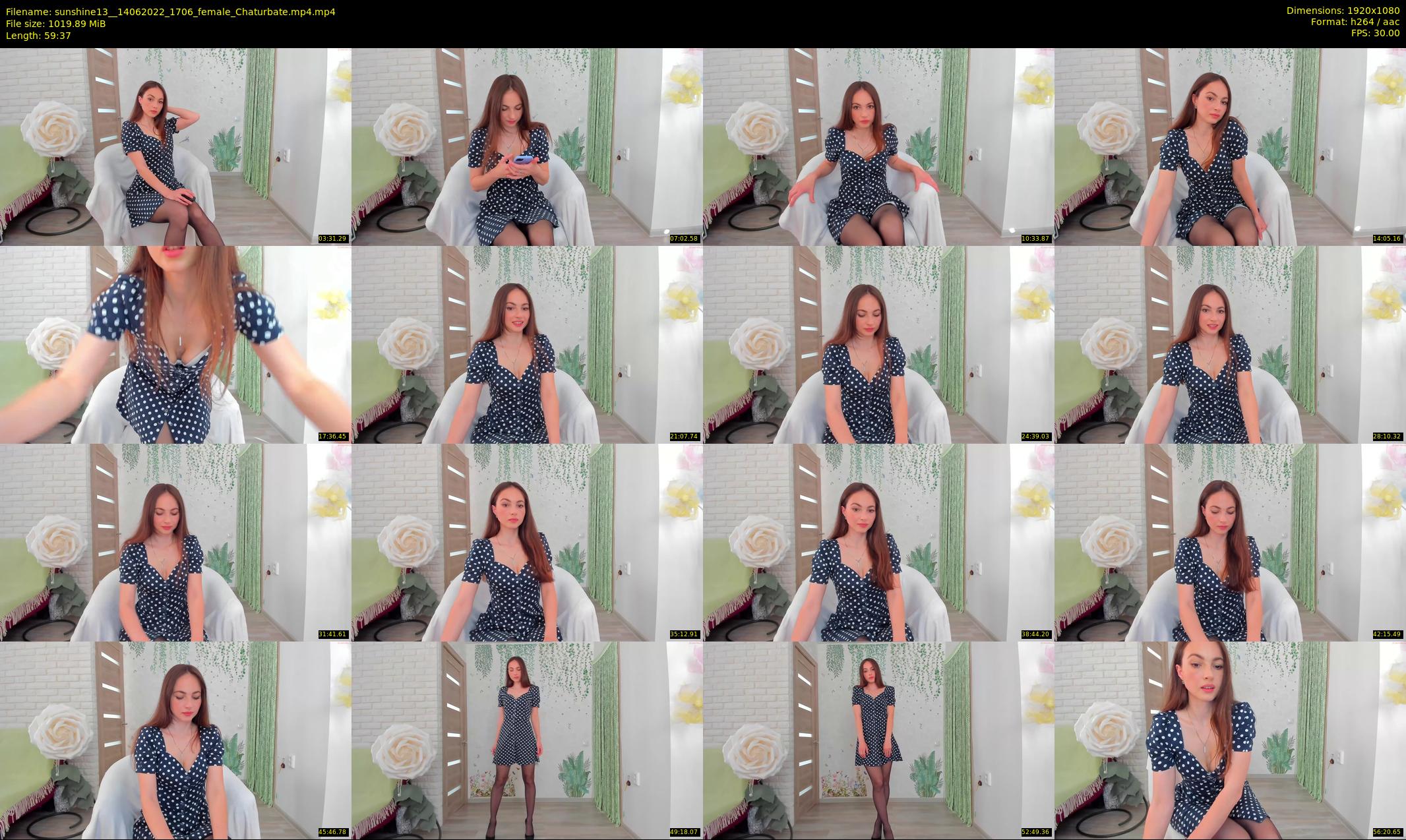 sunshine13_ — 60 minute Chaturbate female cam show recording, 1080p, Jun 14, 2022