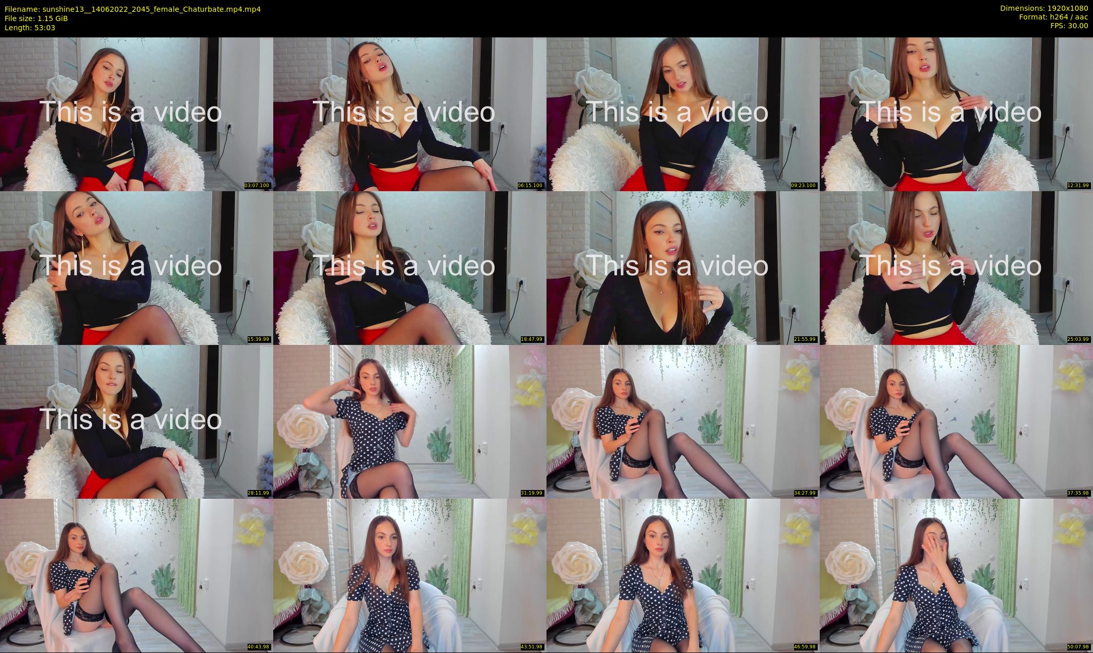 sunshine13_ — 54 minute Chaturbate female cam show recording, 1080p, Jun 14, 2022