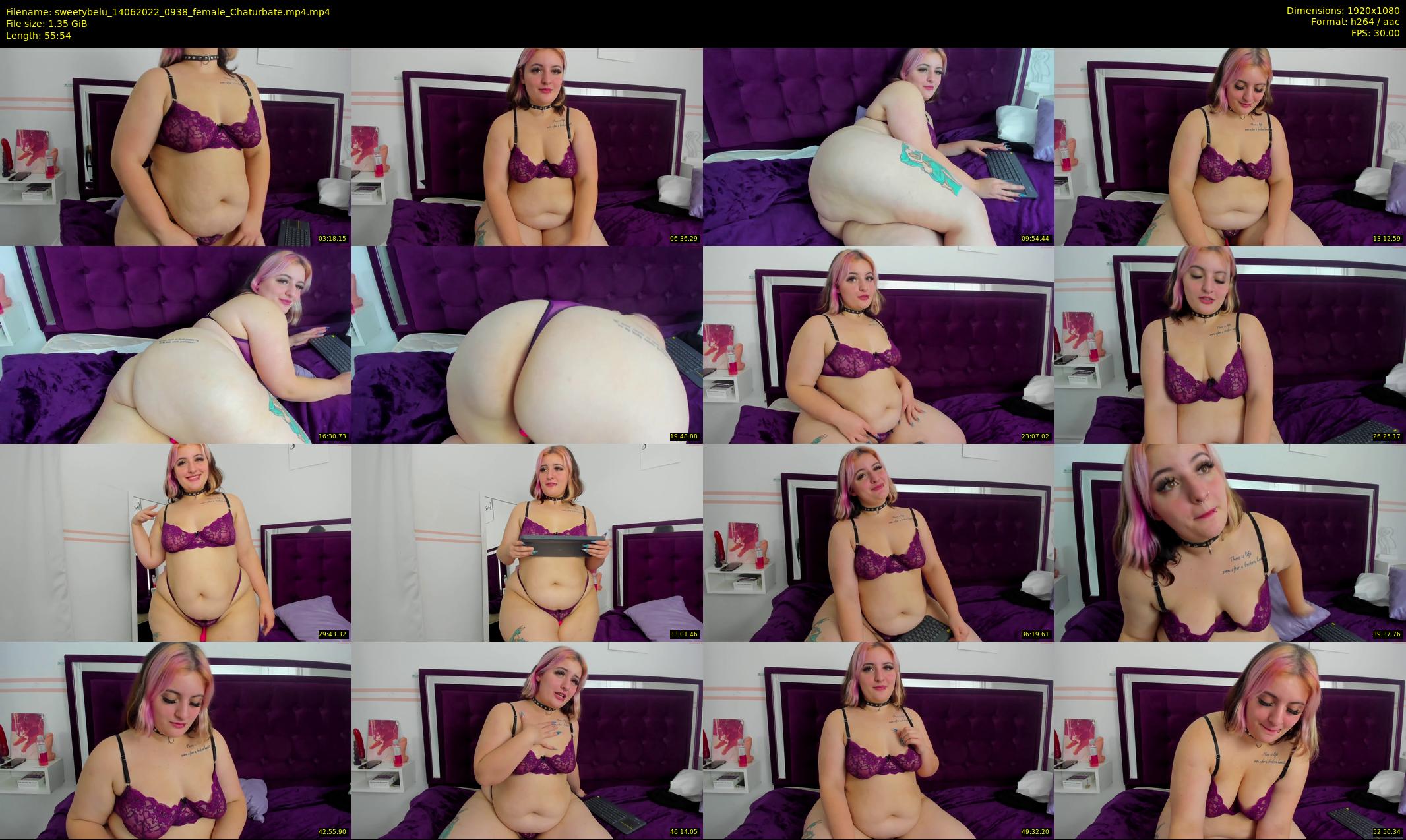sweetybelu — 56 minute Chaturbate female cam show recording, 1080p, Jun 14, 2022