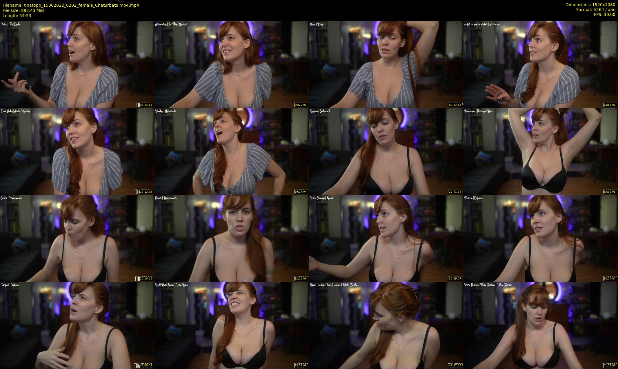 tinatopp — 55 minute Chaturbate female cam show recording, 1080p, Jun 15, 2022