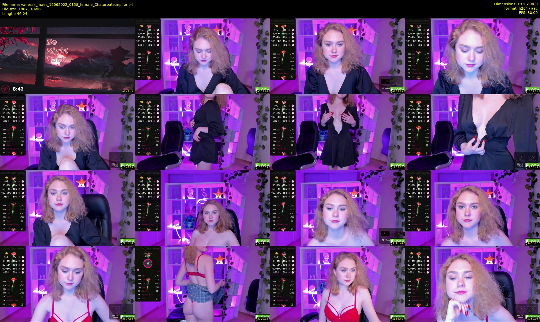 vanessa_maes — 47 minute Chaturbate female cam show recording, 1080p, Jun 15, 2022