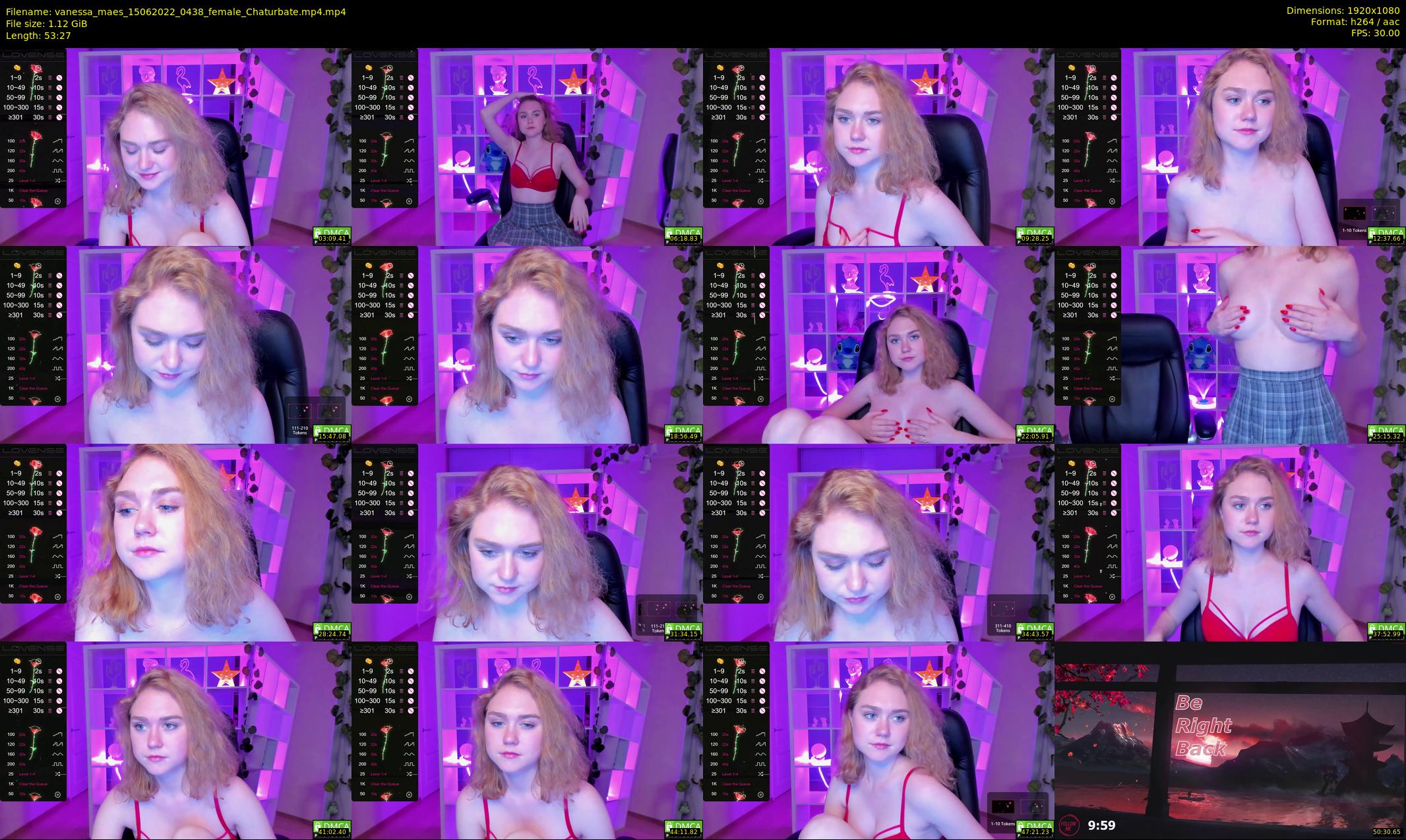 vanessa_maes — 54 minute Chaturbate female cam show recording, 1080p, Jun 15, 2022