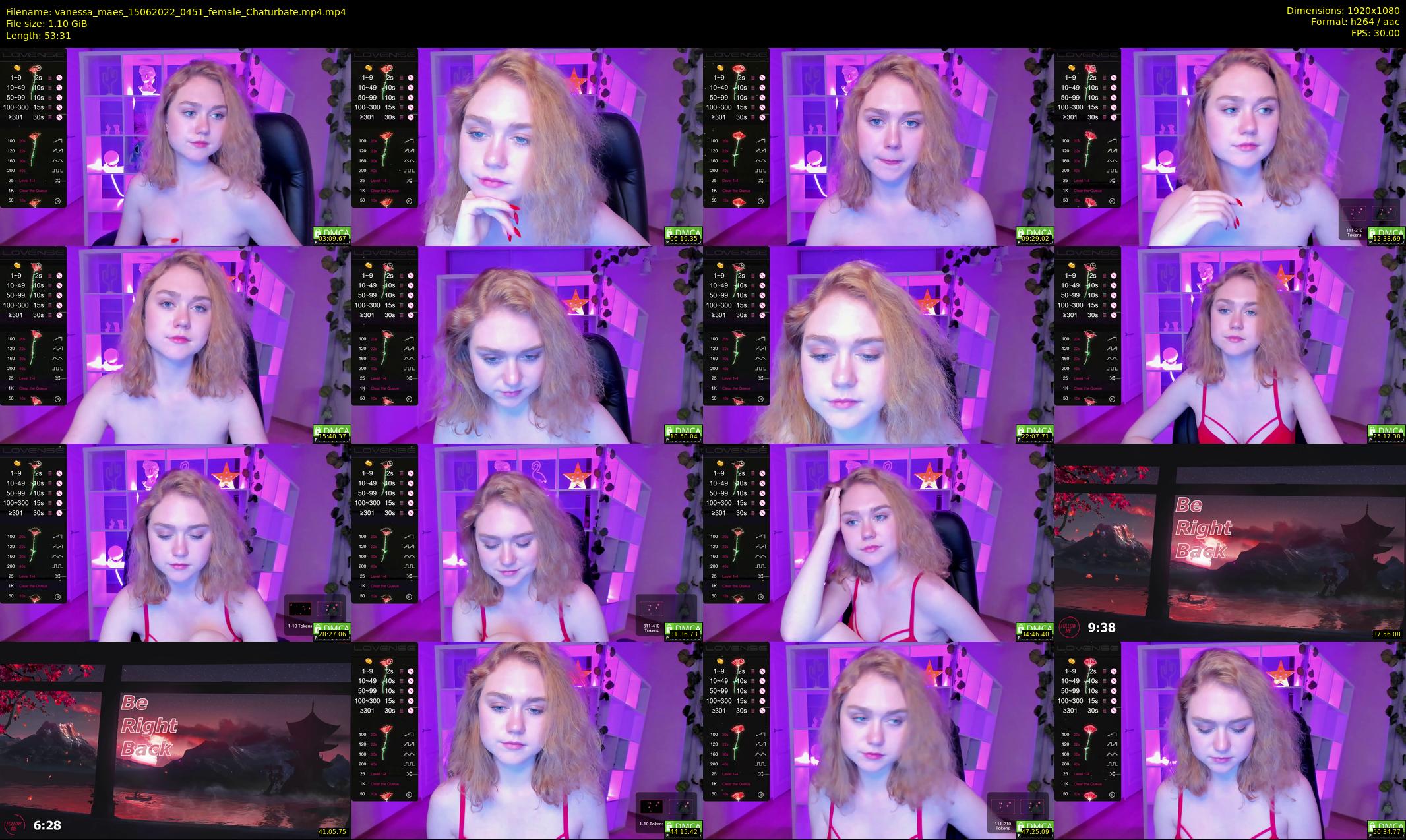 vanessa_maes — 54 minute Chaturbate female cam show recording, 1080p, Jun 15, 2022