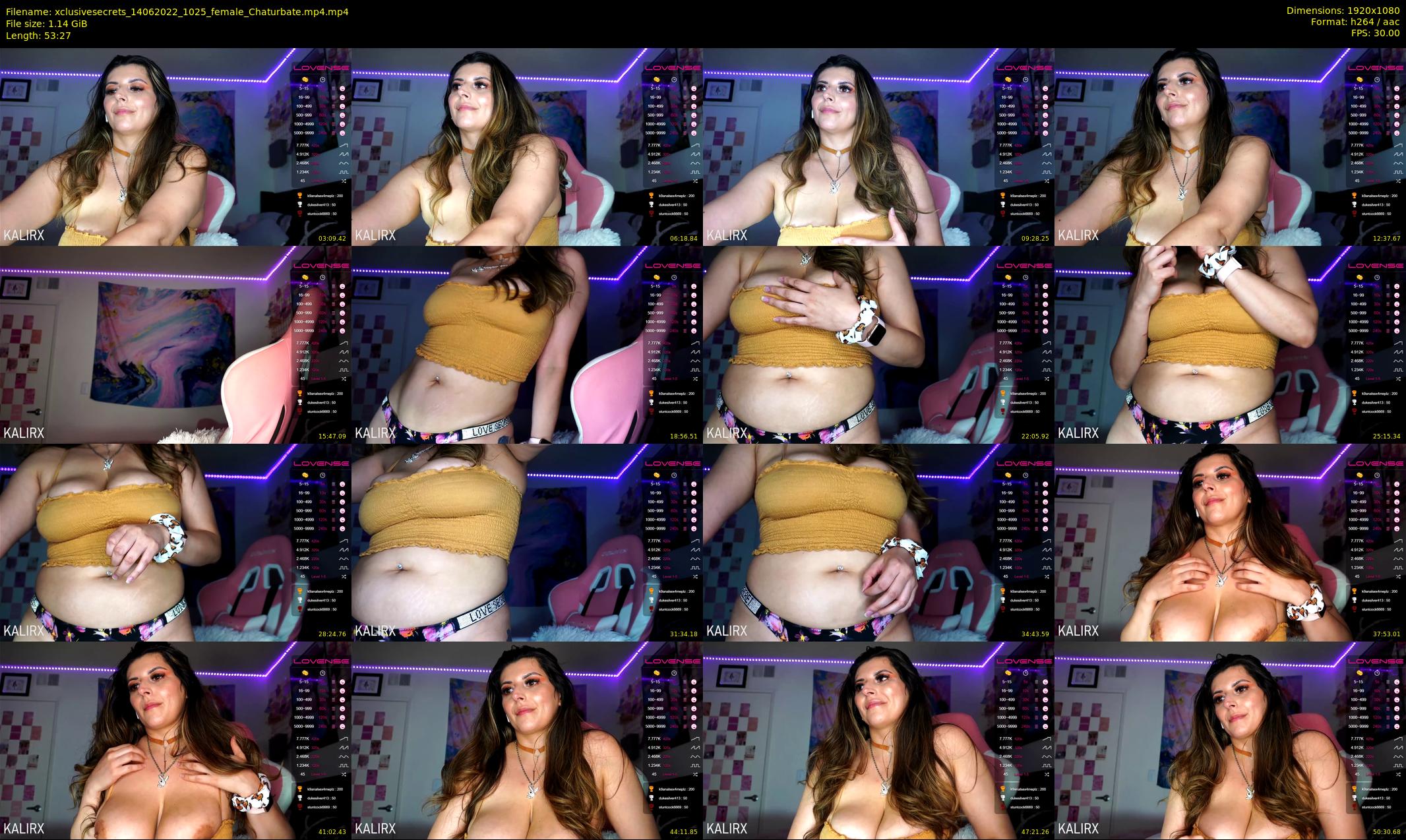 xclusivesecrets — 54 minute Chaturbate female cam show recording, 1080p, Jun 14, 2022