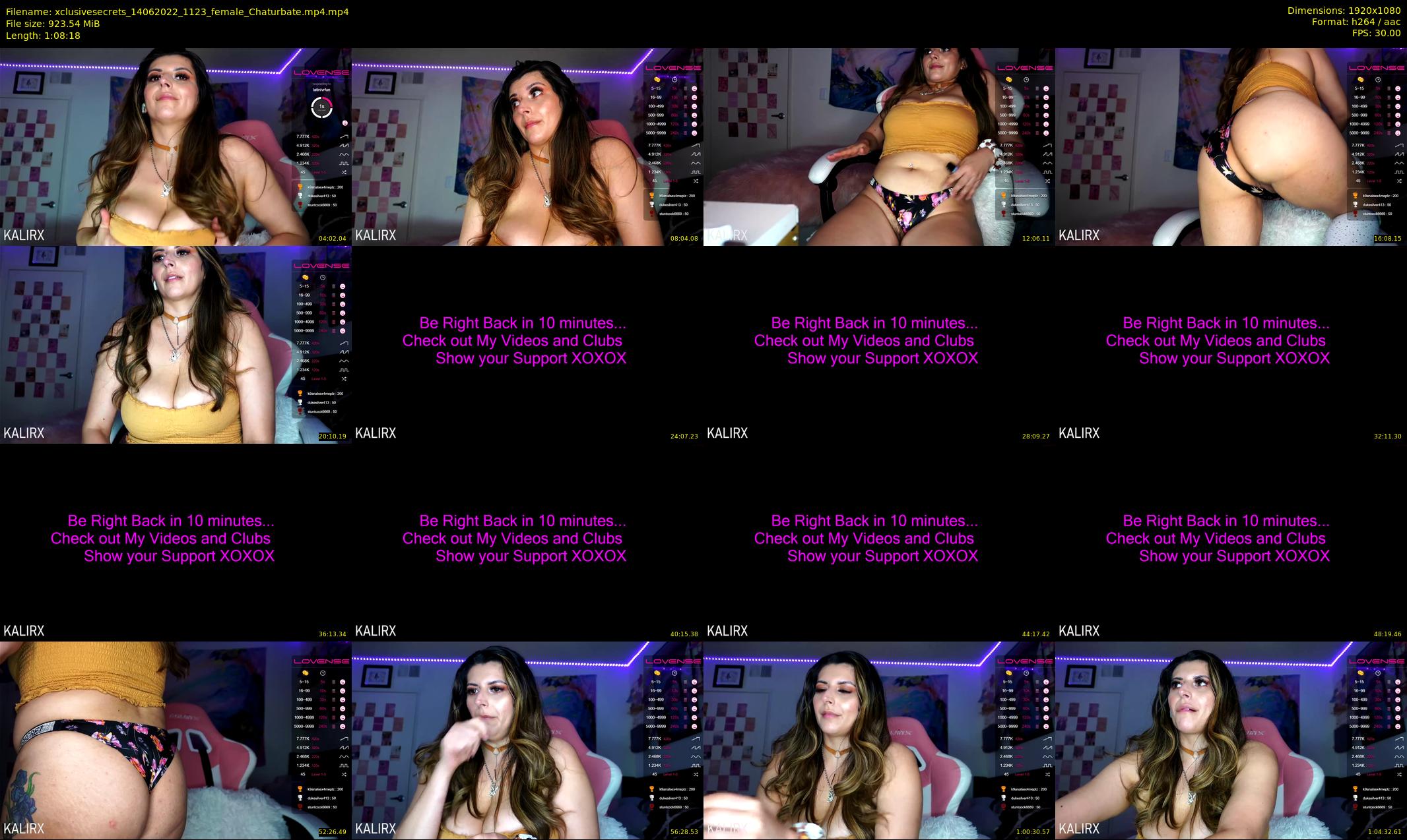 xclusivesecrets — 69 minute Chaturbate female cam show recording, 1080p, Jun 14, 2022