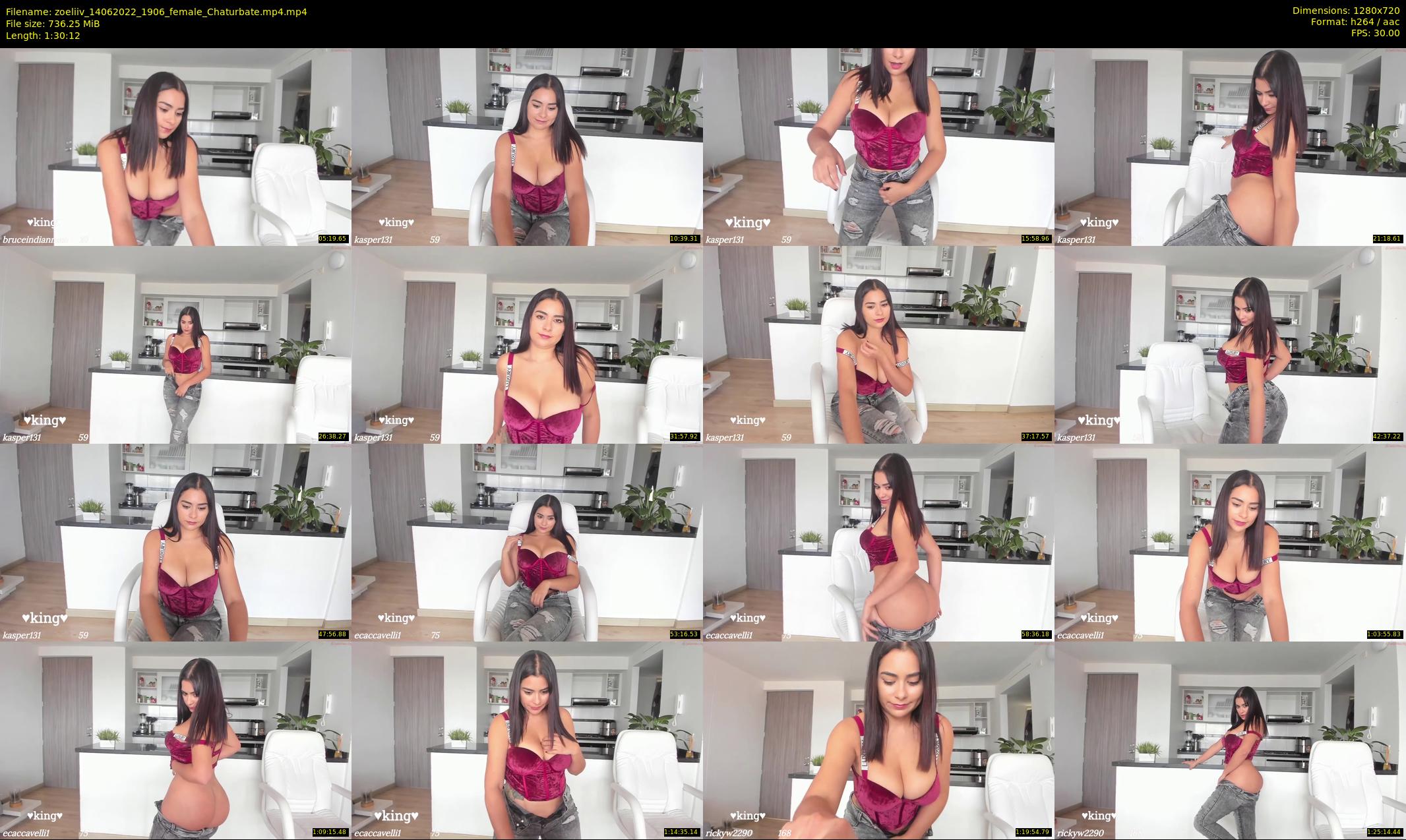 zoeliiv — 91 minute Chaturbate female cam show recording, 720p, Jun 14, 2022