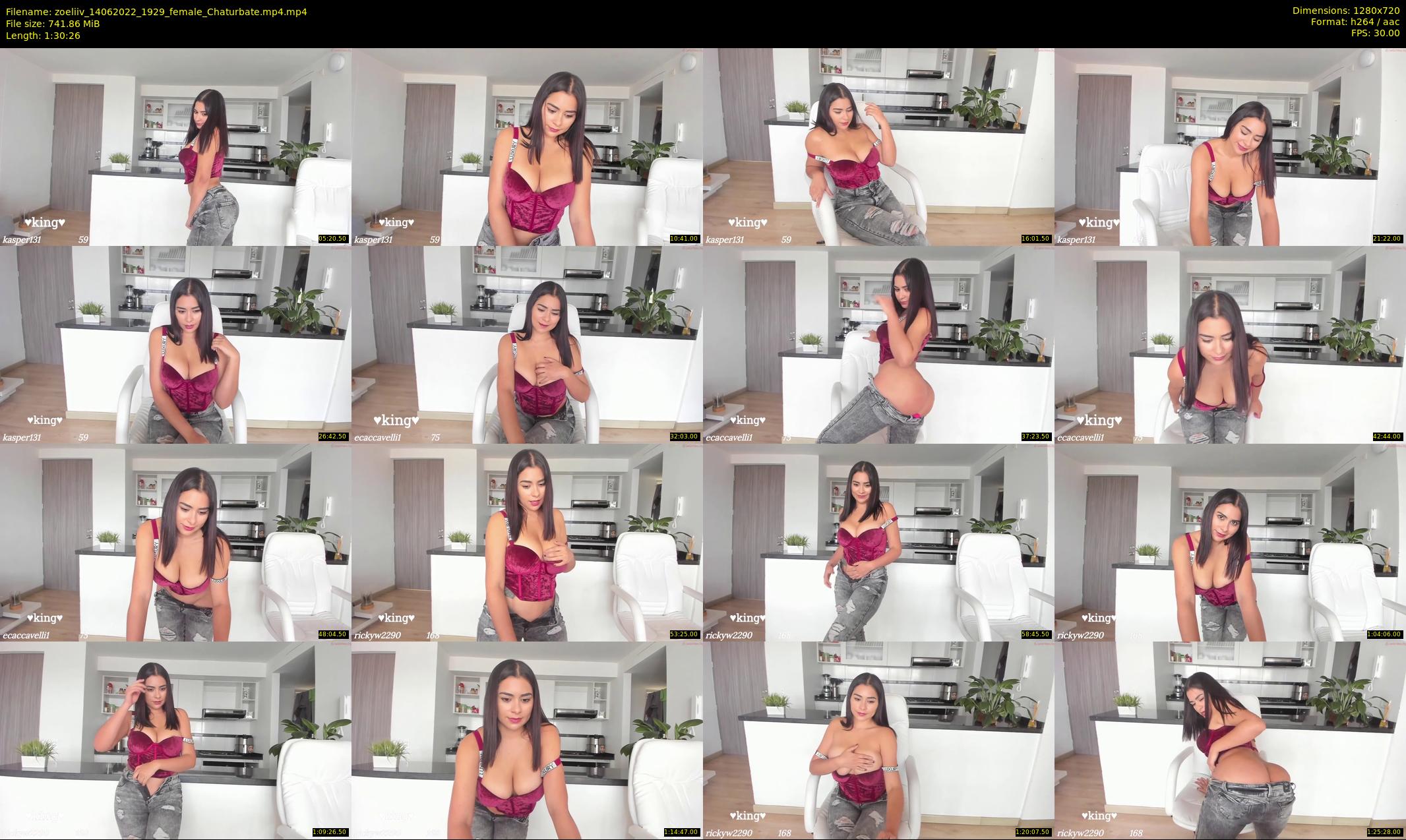 zoeliiv — 91 minute Chaturbate female cam show recording, 720p, Jun 14, 2022