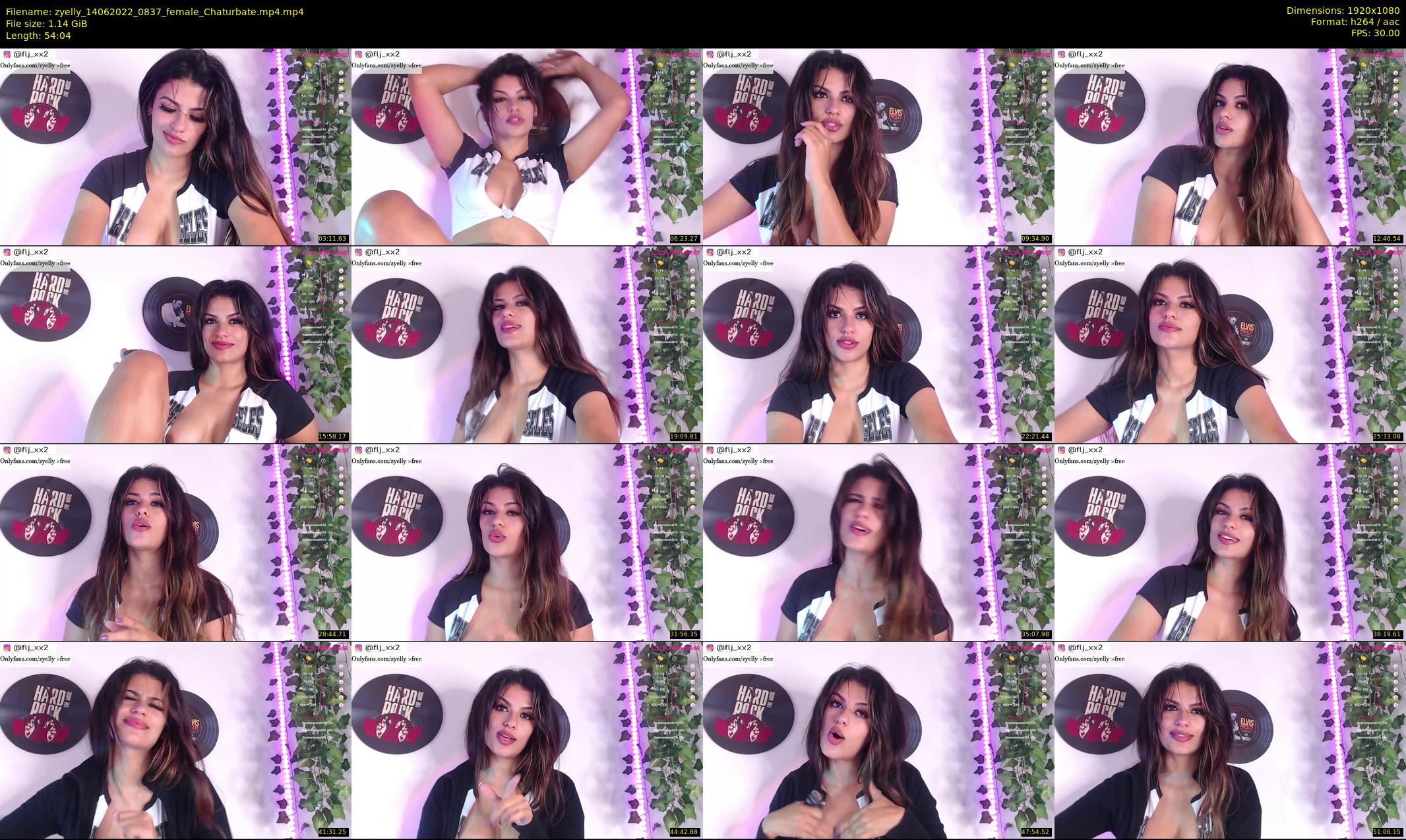 zyelly — 55 minute Chaturbate female cam show recording, 1080p, Jun 14, 2022