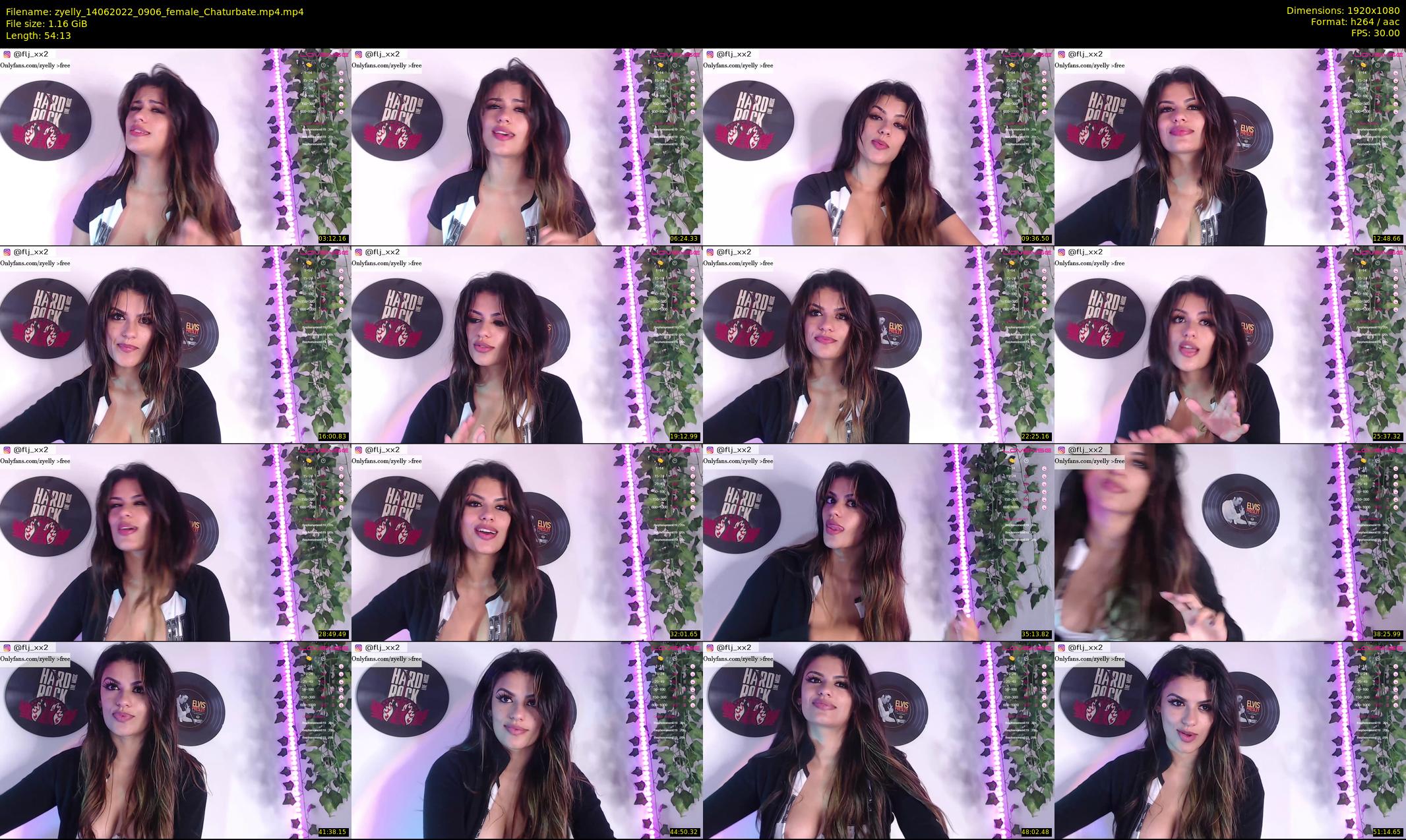 zyelly — 55 minute Chaturbate female cam show recording, 1080p, Jun 14, 2022