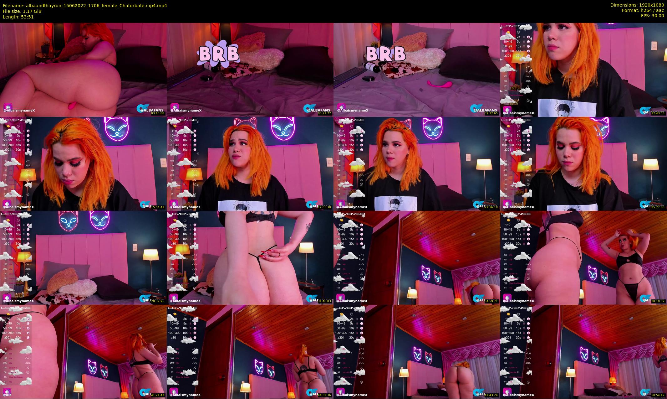 albaandthayron — 54 minute Chaturbate couple cam show recording, 1080p, Jun 15, 2022
