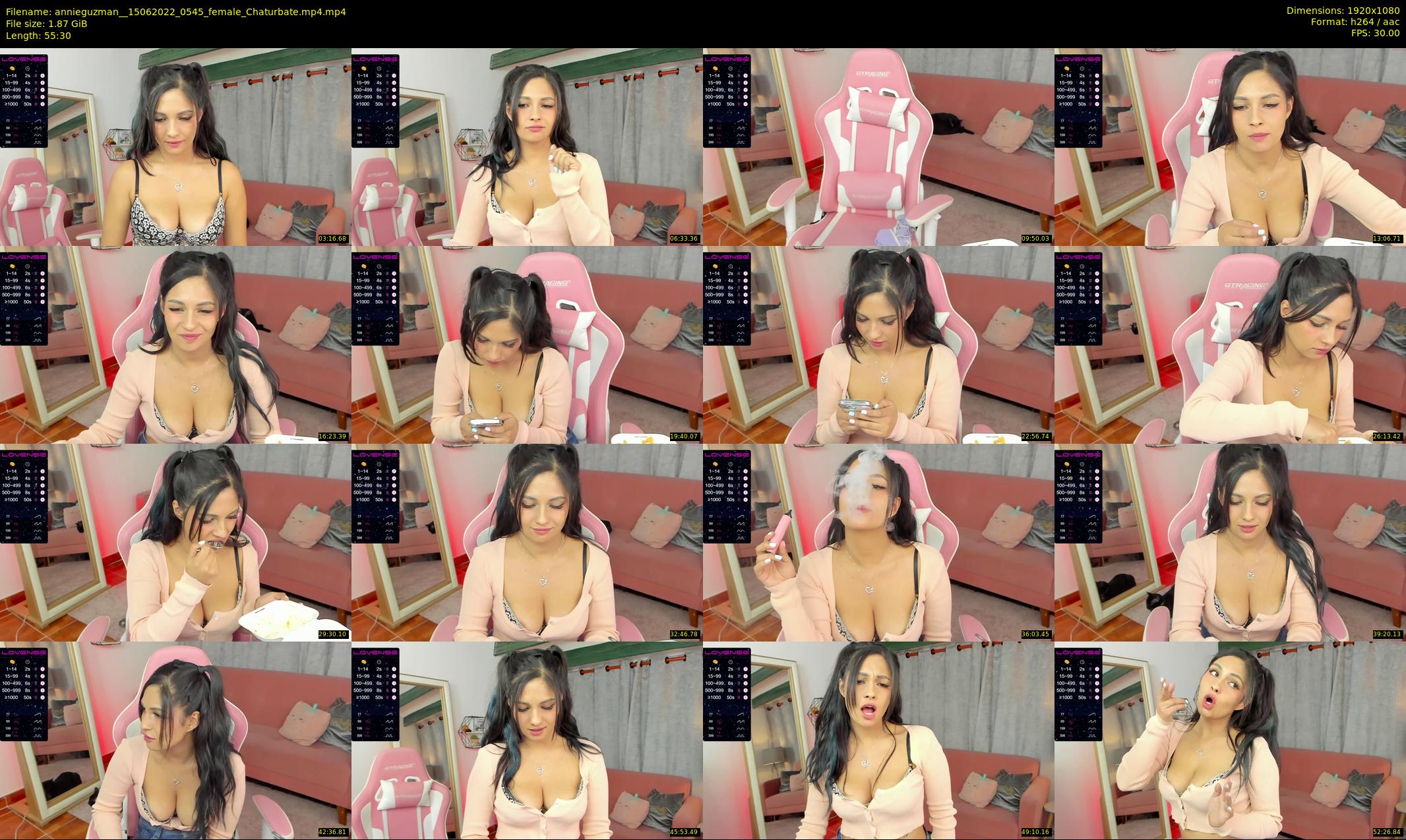 annieguzman_ — 56 minute Chaturbate female cam show recording, 1080p, Jun 15, 2022