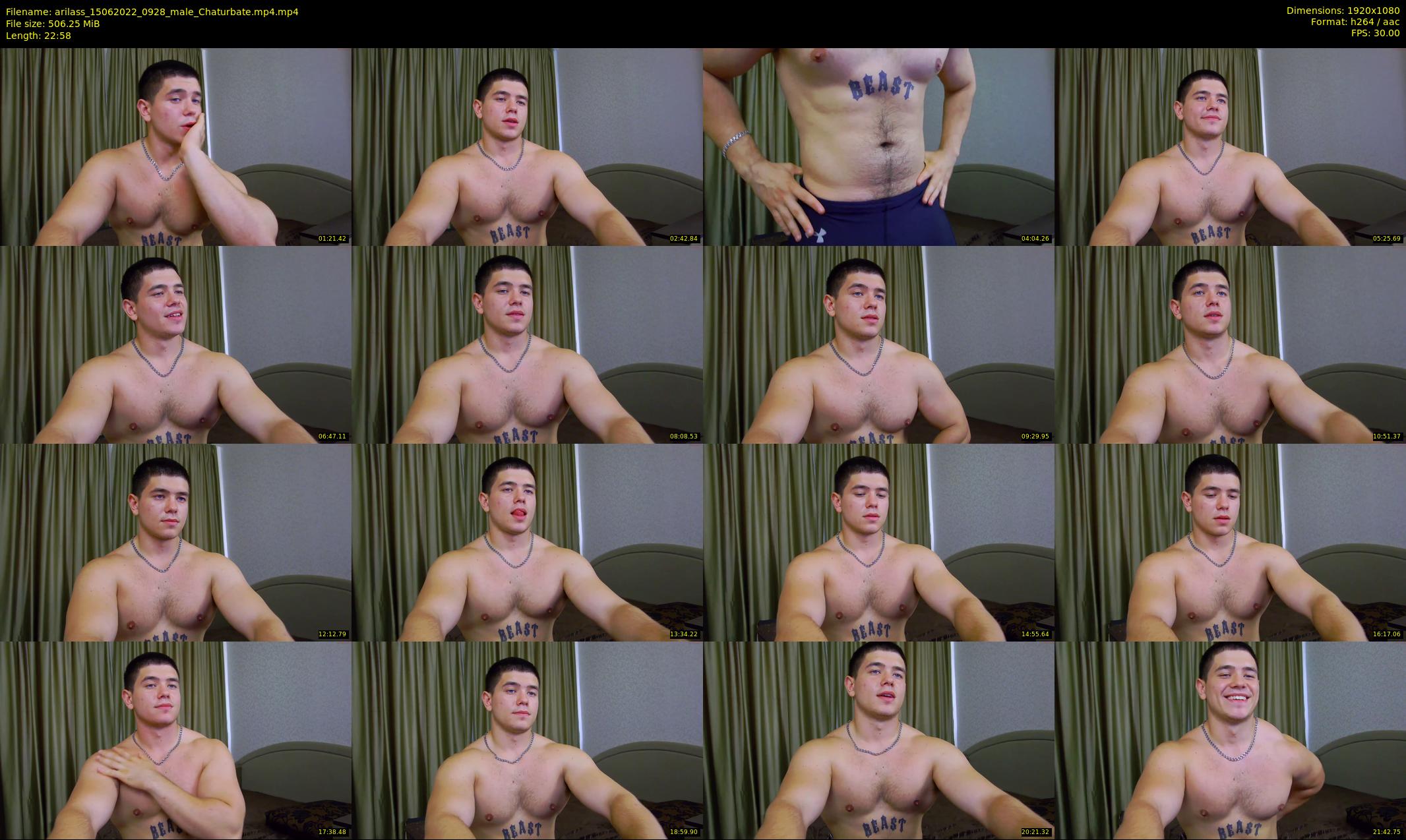 arilass — 23 minute Chaturbate male cam show recording, 1080p, Jun 15, 2022