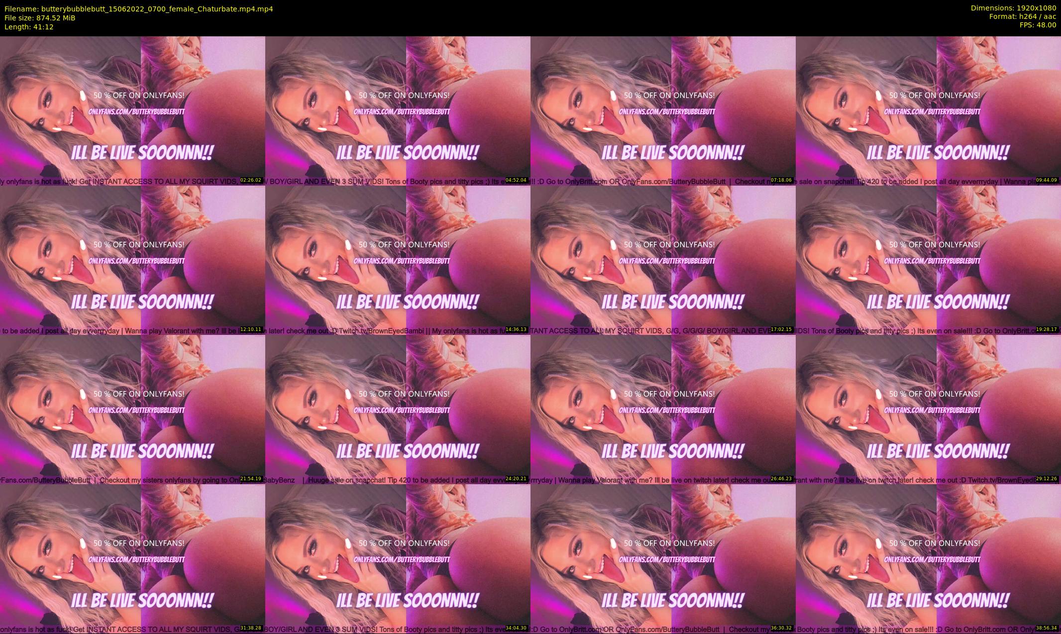 butterybubblebutt — 42 minute Chaturbate couple cam show recording, 1080p, Jun 15, 2022