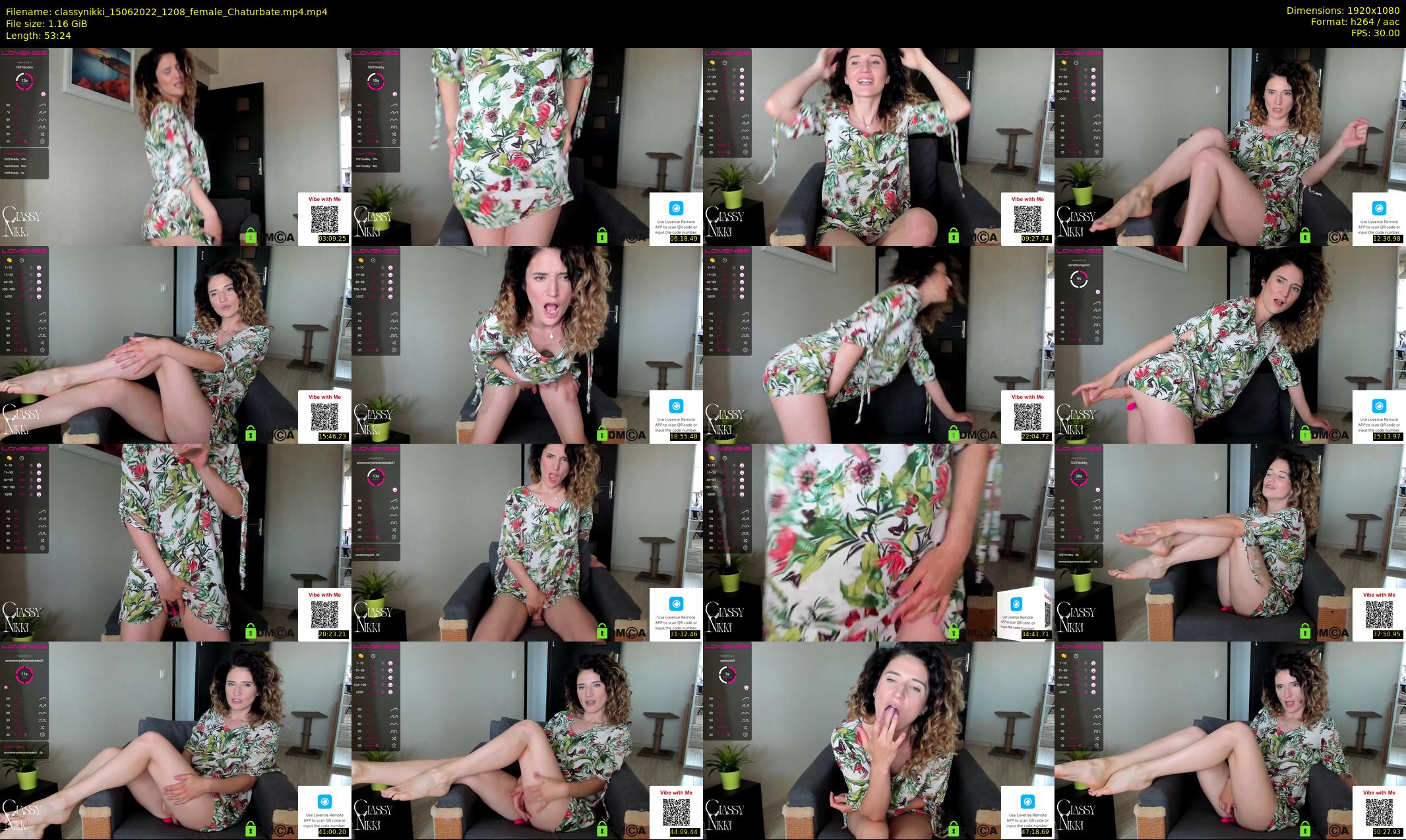 classynikki — 54 minute Chaturbate female cam show recording, 1080p, Jun 15, 2022
