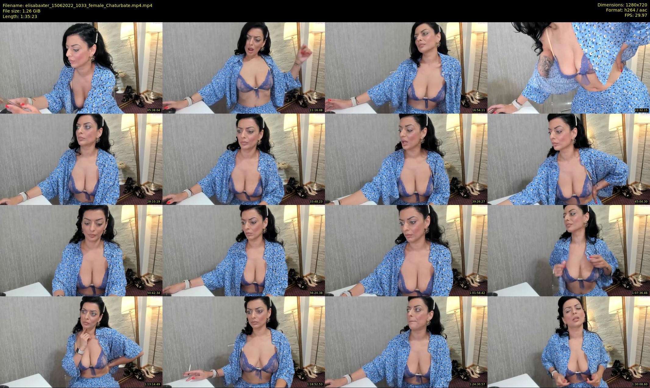 elisabaxter — 96 minute Chaturbate female cam show recording, 720p, Jun 15, 2022