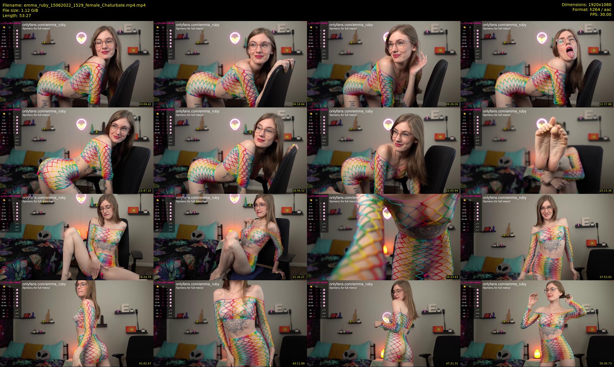 emma_ruby — 54 minute Chaturbate female cam show recording, 1080p, Jun 15, 2022