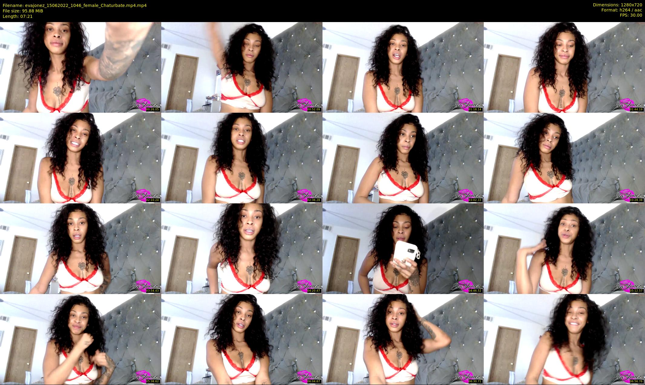 evajonez — 8 minute Chaturbate female cam show recording, 720p, Jun 15, 2022