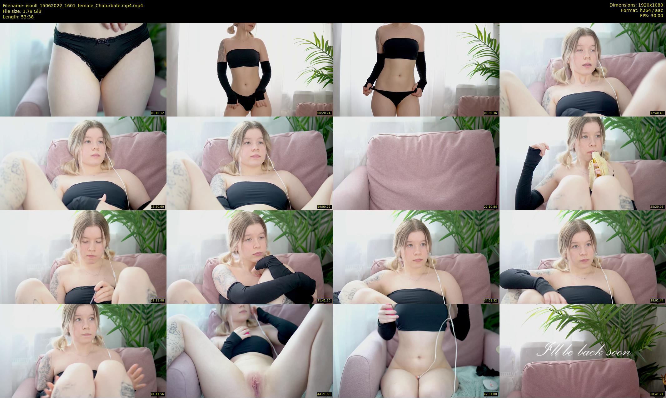 isoull — 54 minute Chaturbate female cam show recording, 1080p, Jun 15, 2022