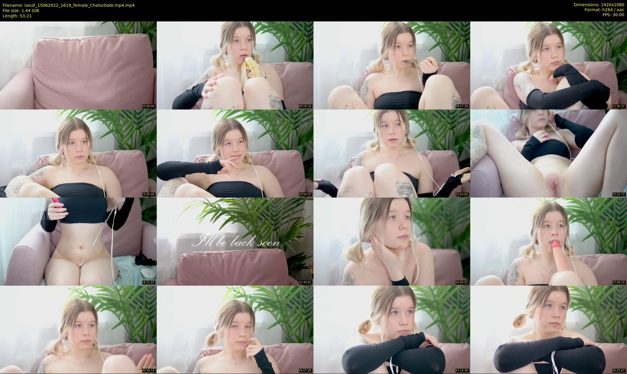 isoull — 54 minute Chaturbate female cam show recording, 1080p, Jun 15, 2022