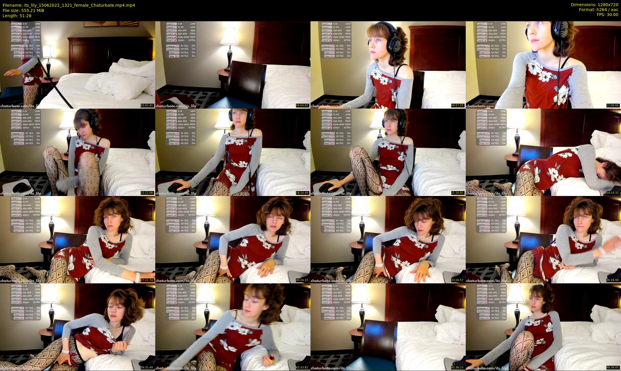 its_lily — 52 minute Chaturbate female cam show recording, 720p, Jun 15, 2022